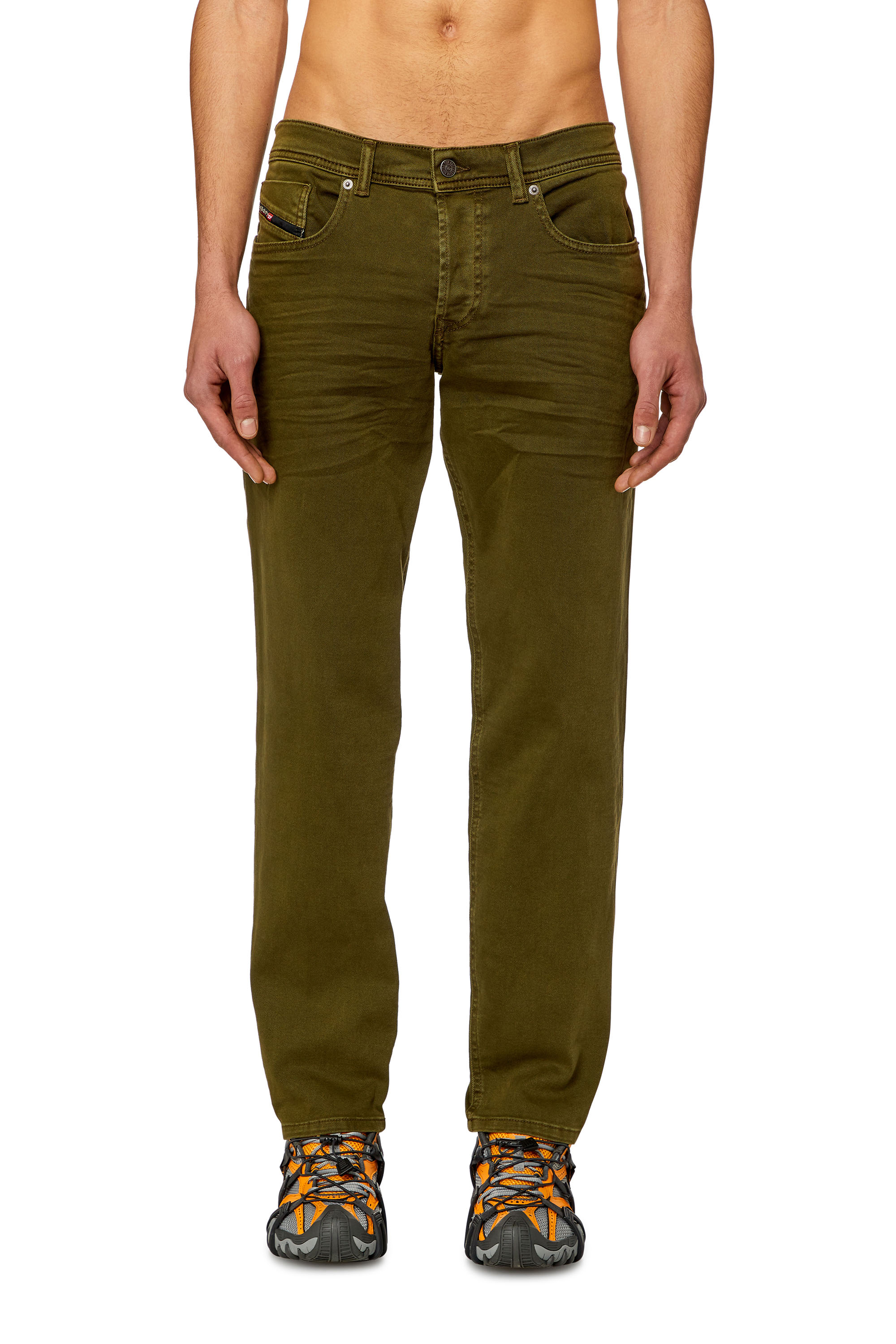 Diesel - Man's Regular Jeans 2023 D-Finitive 0QWTY, Military Green - 1