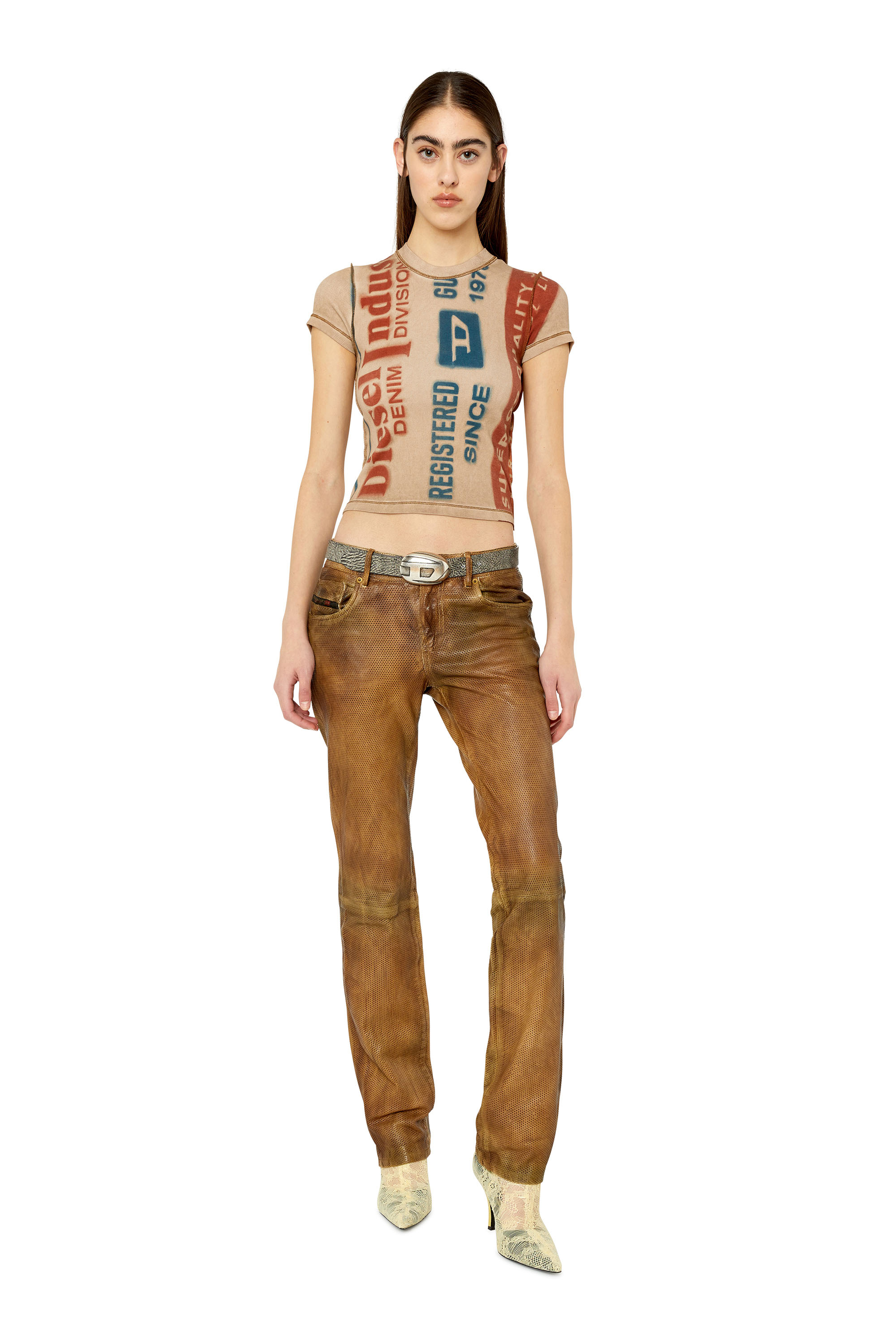 T-SKINZY-G2 Woman: T-shirt with jacron patch print | Diesel