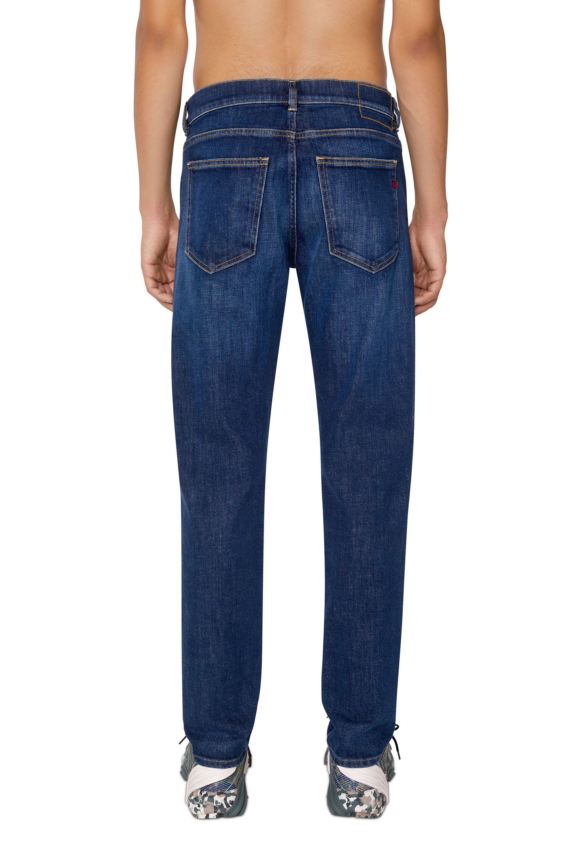 Diesel - Slim Jeans 2019 D-Strukt 09B90 Homme, Bleu Foncé - Image 5
