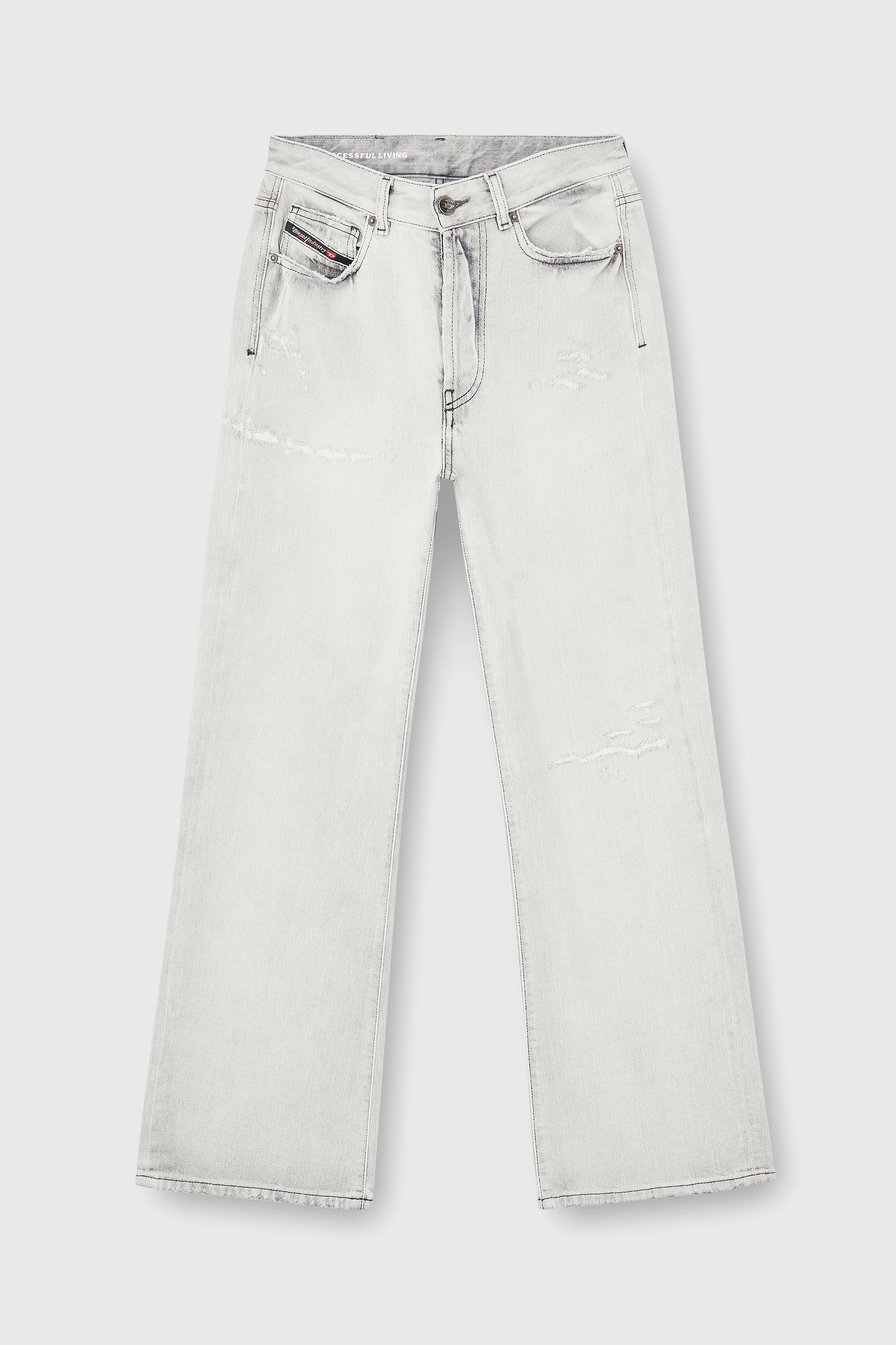 Diesel - Regular Jeans 1971 D-Sent 09P58 Mujer, Gris Claro - 6