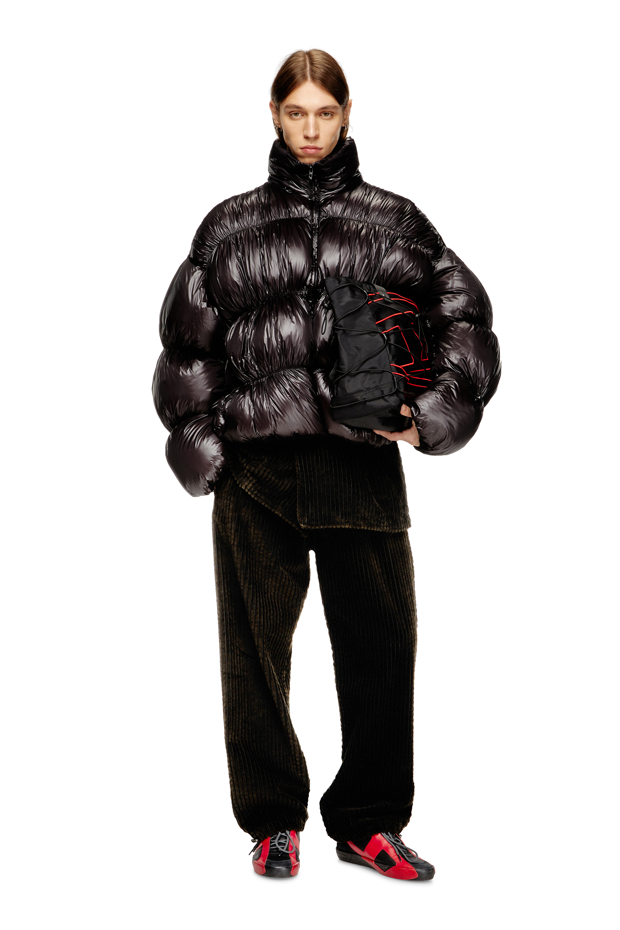 Diesel - W-CHOCO, Doudoune à capuche avec effet bulles Homme in ToBeDefined - 2