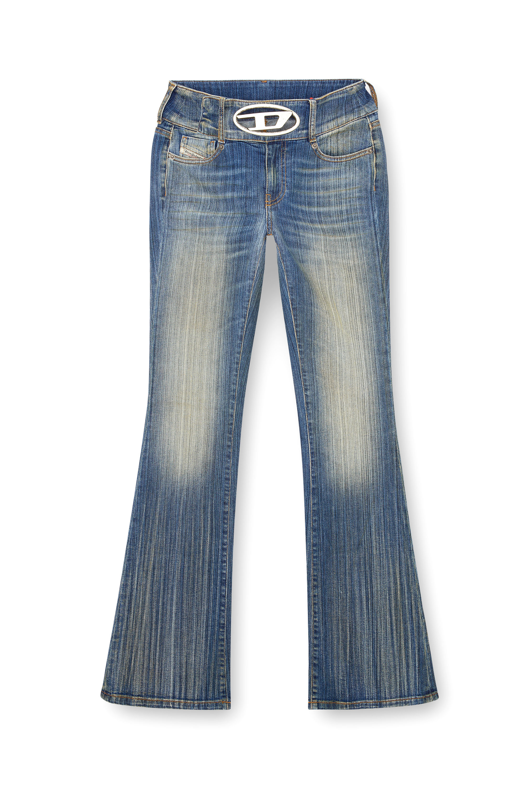 Diesel - Bootcut Jeans D-Propol 0CBCX Femme, Bleu moyen - Image 3