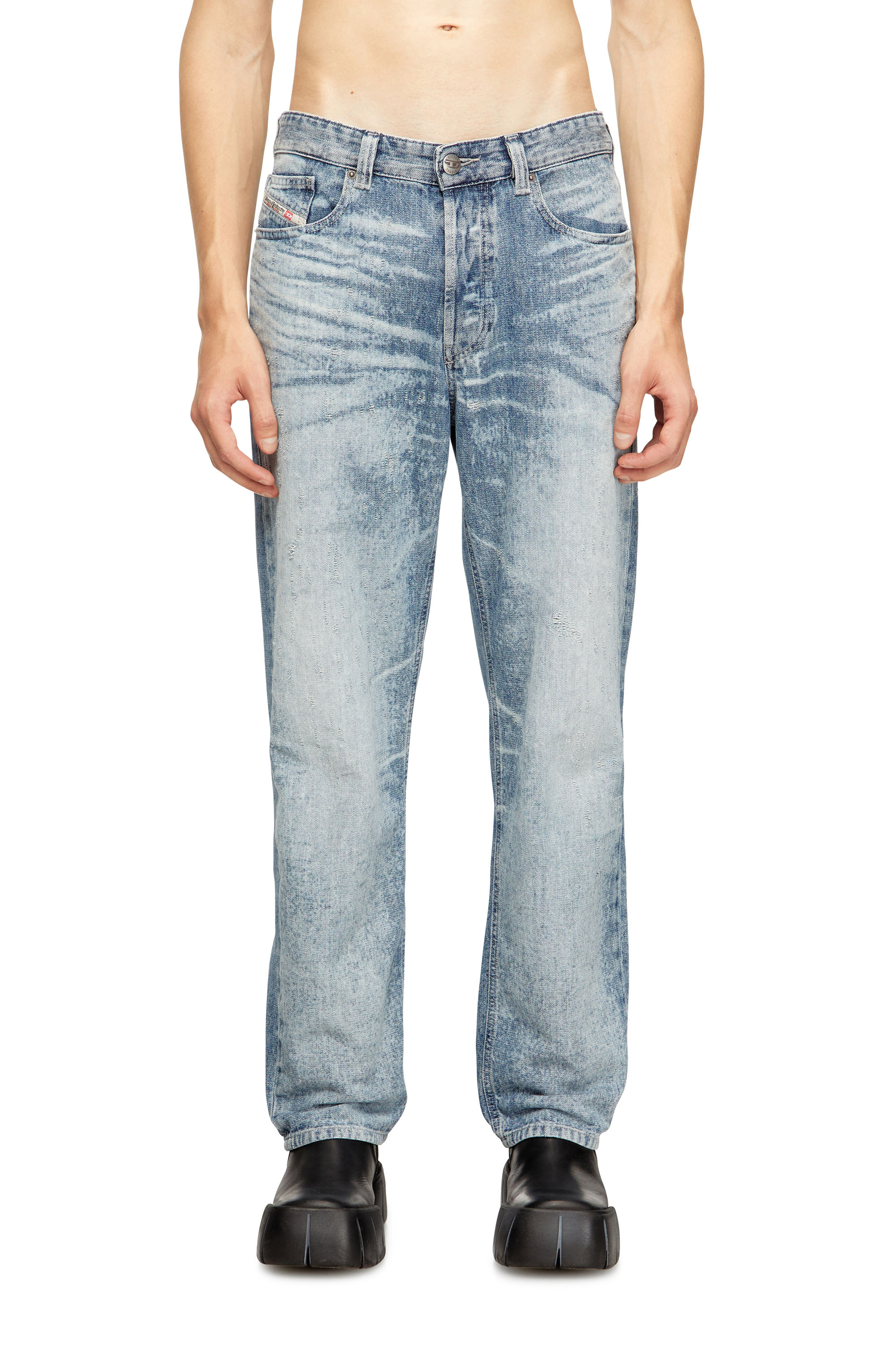 Diesel - Regular Jeans 2024 D-Macs 068TY Homme, Bleu Clair - Image 1