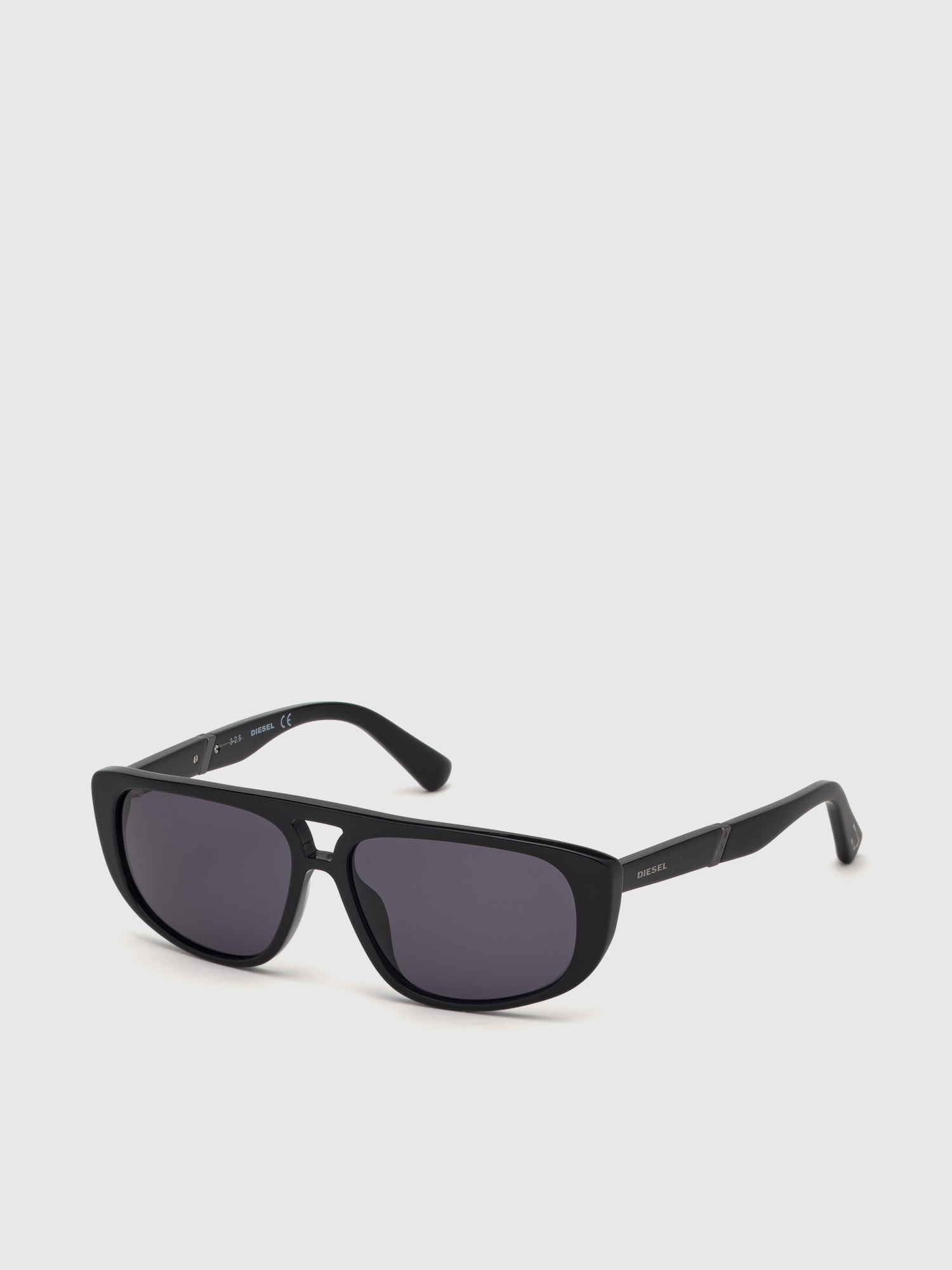 Diesel - DL0306, Unisex's Unisex acetate navigator-style sunglasses in Black - 2