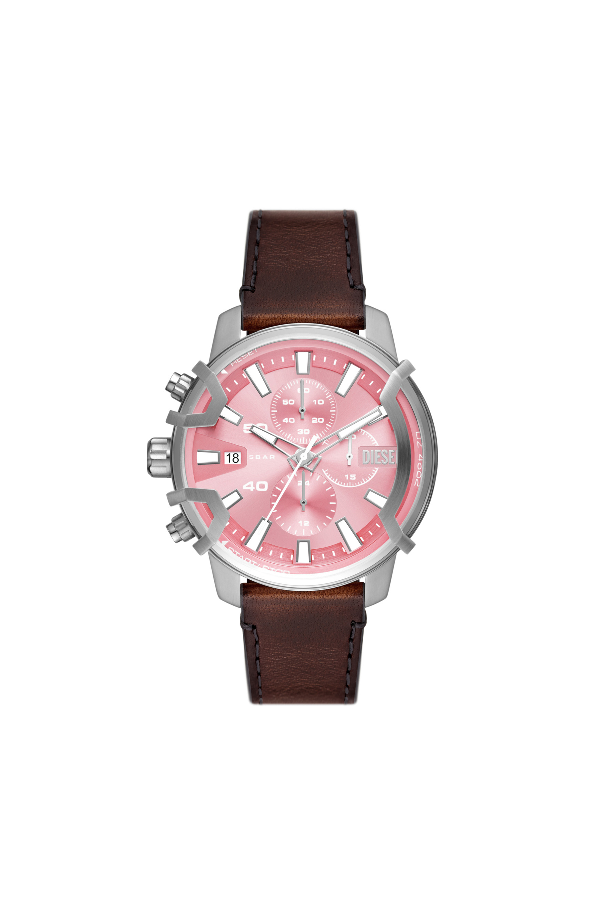 Diesel - DZ4602, Reloj Griffed de cuero marr&oacute;n con cron&oacute;grafo Unisex in Marr&oacute;n - 1