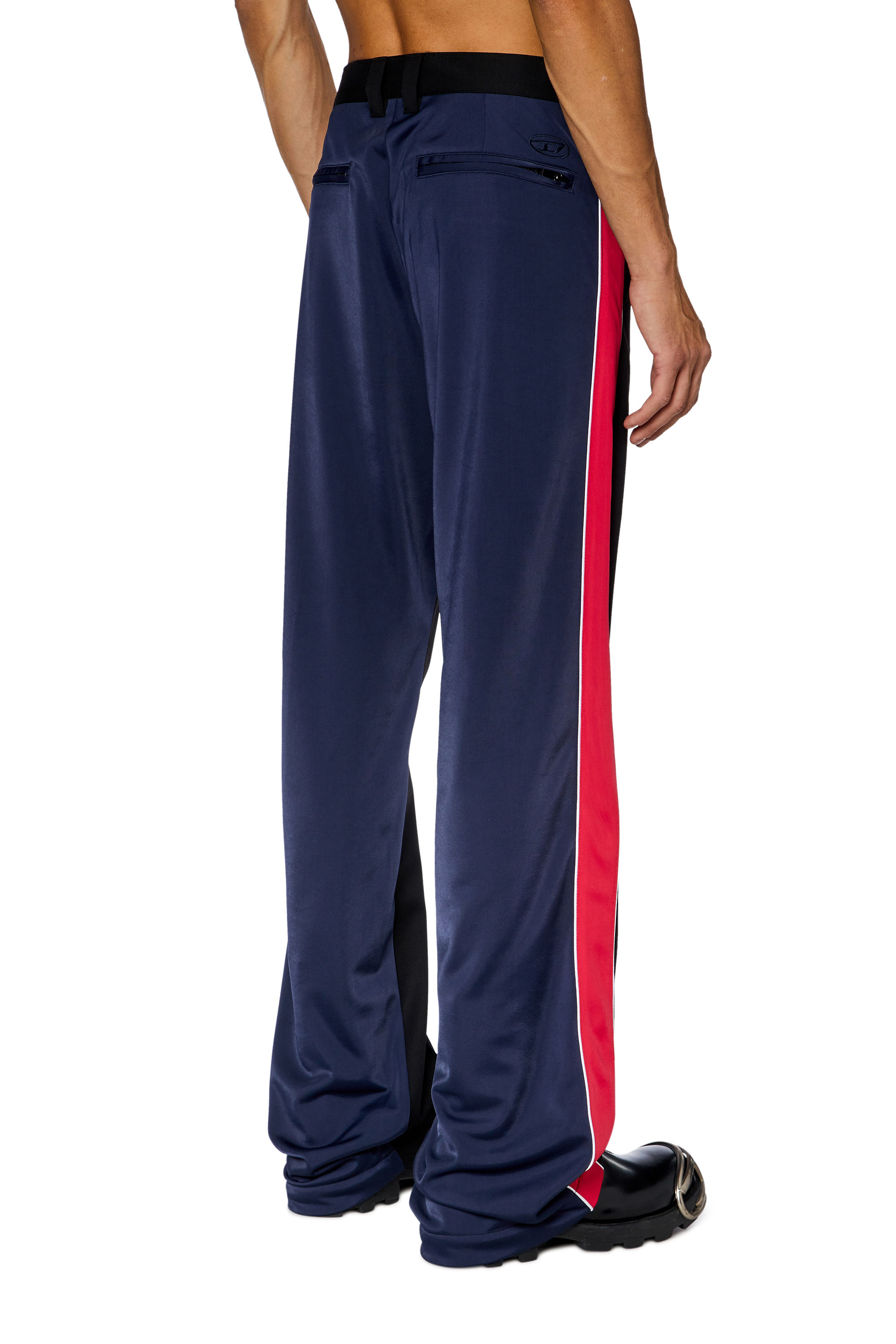 Men's Hybrid pants in cool wool and tech jersey | Black | Diesel