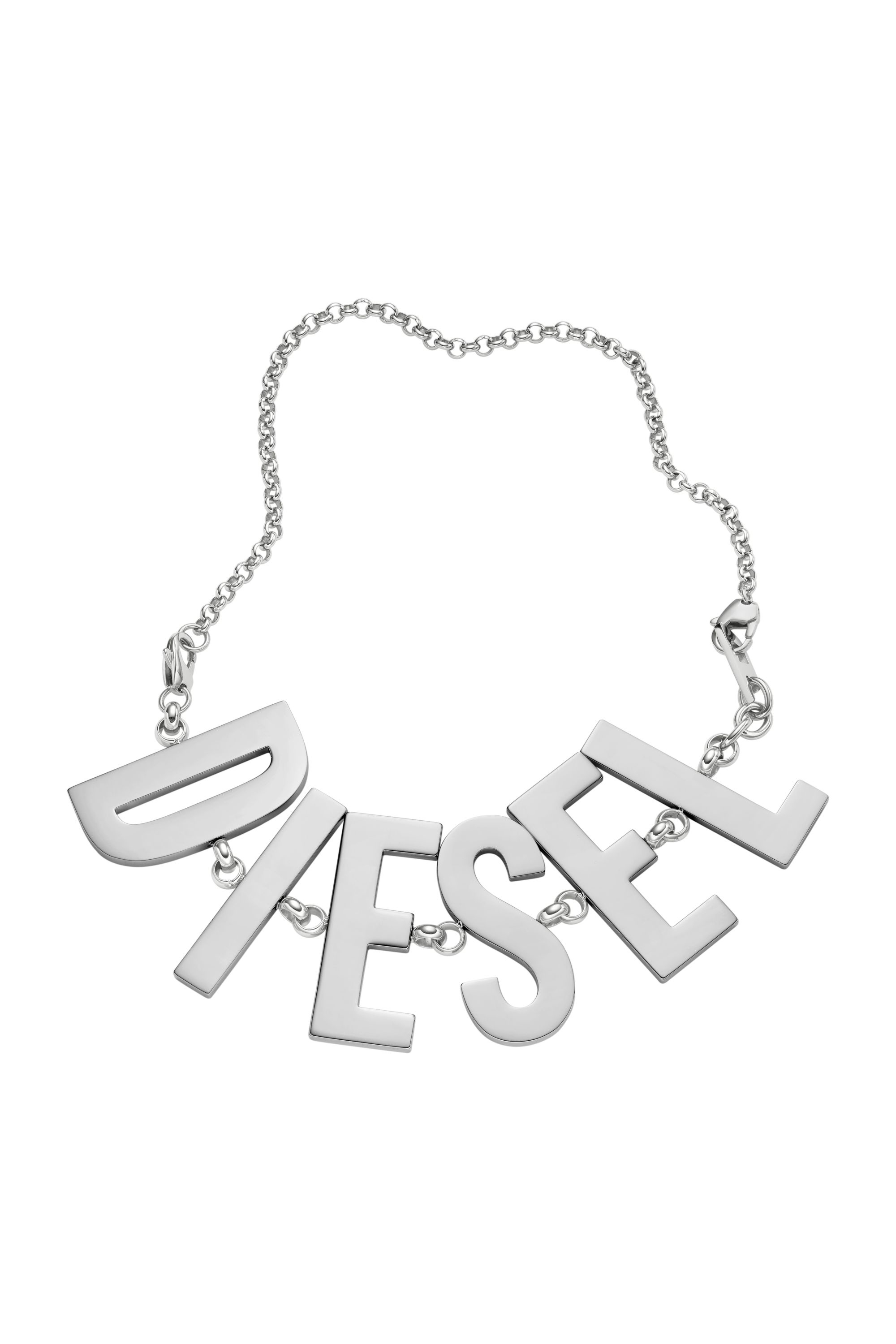 Diesel's necklaces lettering stainless steel | Diesel DX1478