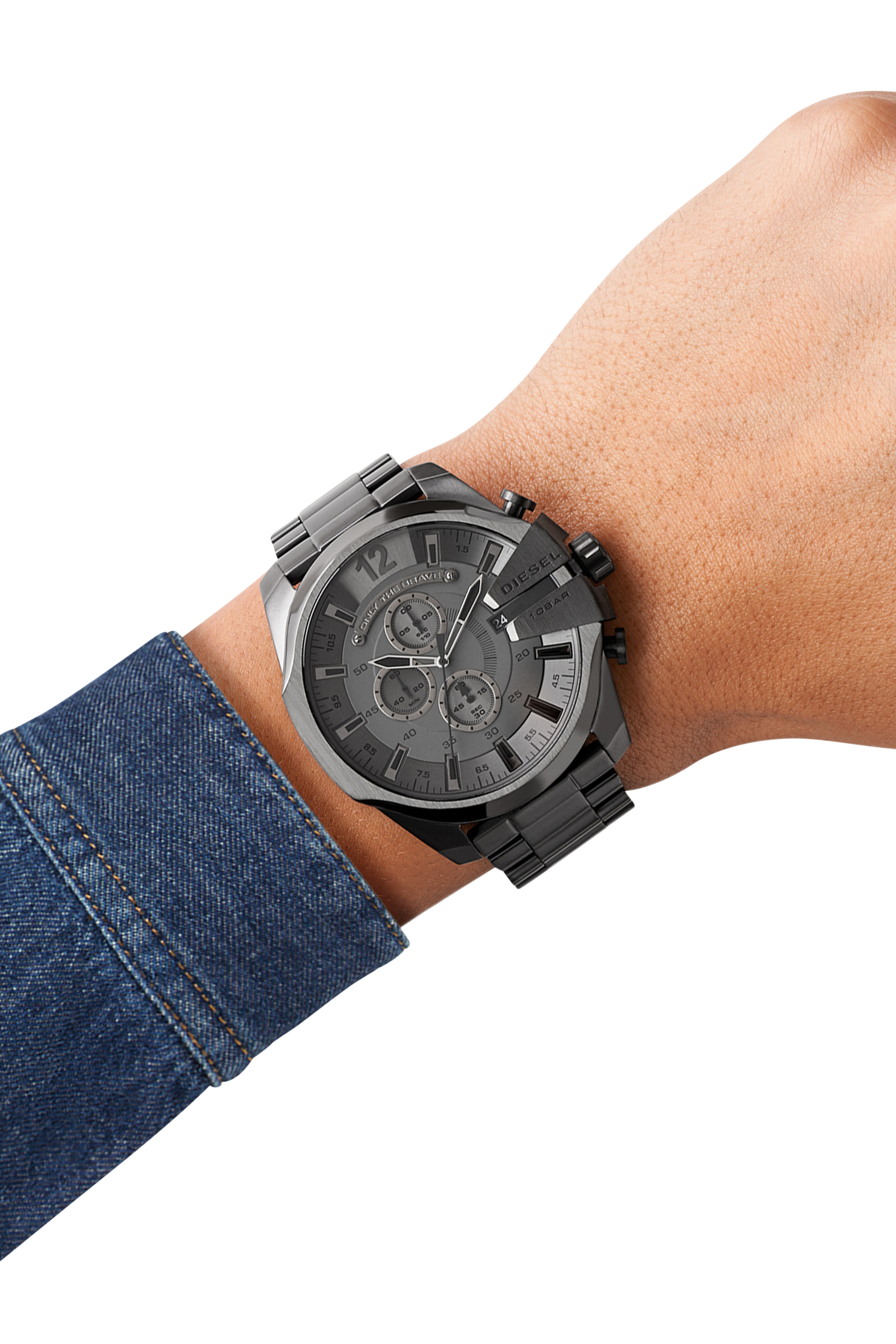 DZ4282 Man: Mega Chief watch with black plating | Diesel