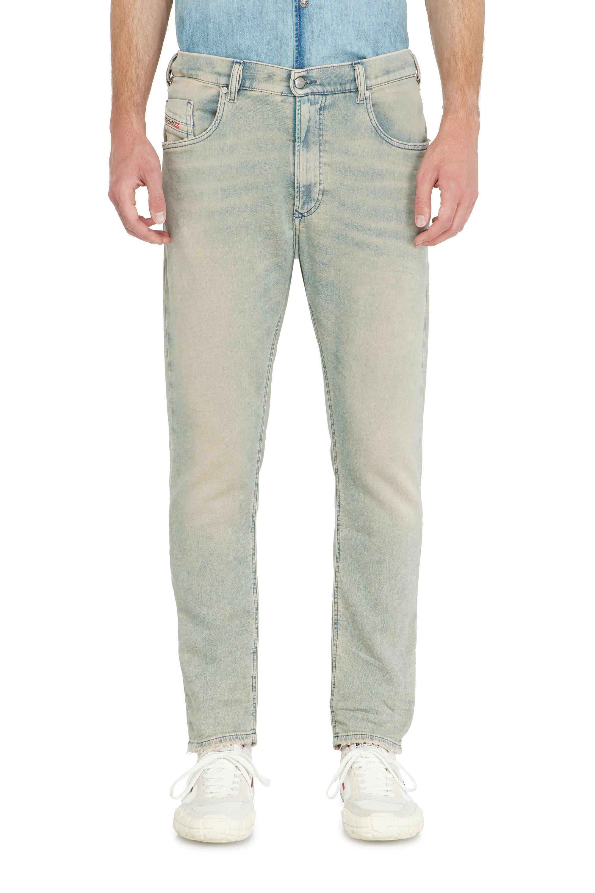 Diesel - Man's Regular 2032 D-Krooley-BW Joggjeans&reg; 068WK, Light Blue - 2