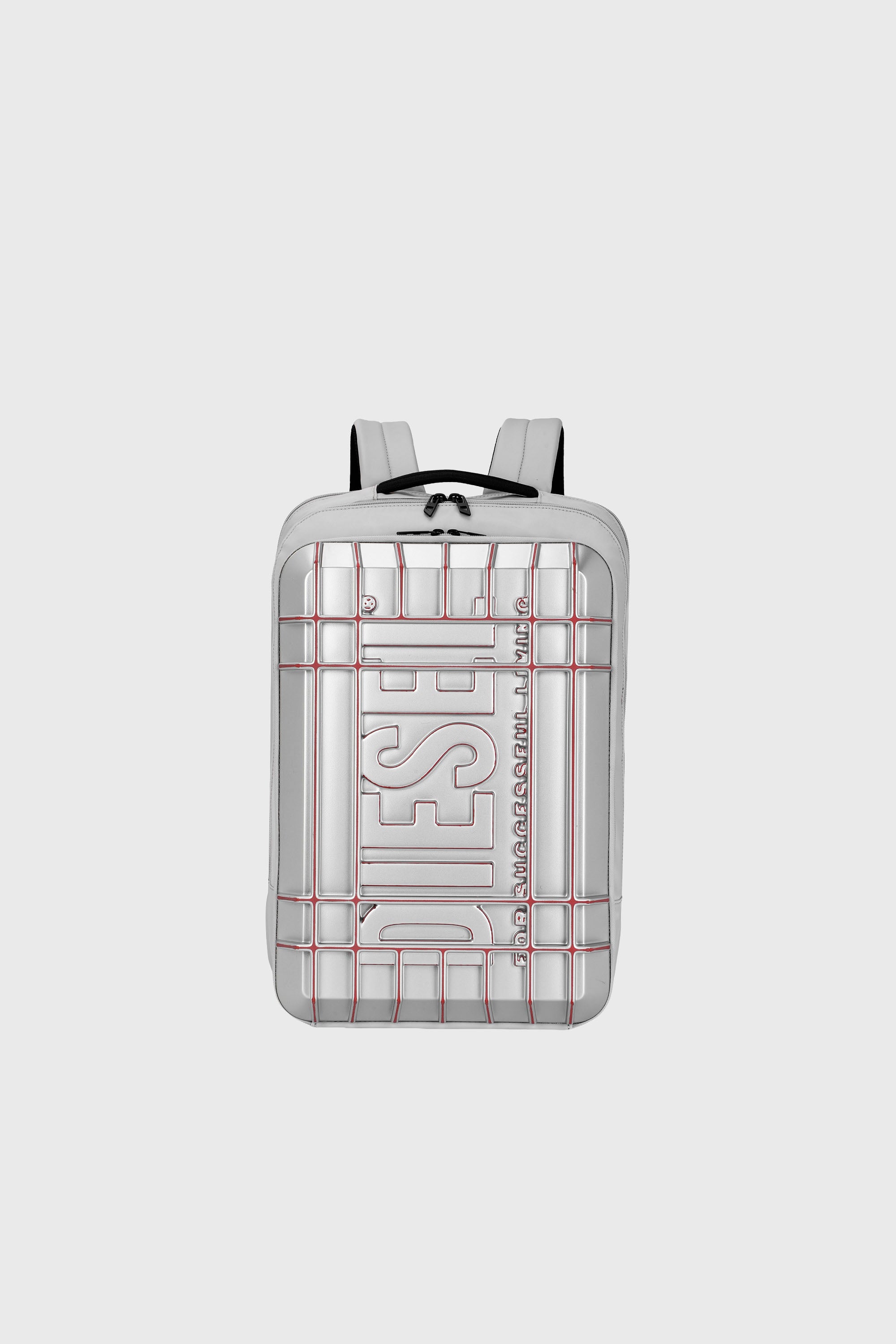 Diesel - DIESEL PC STRONG IMAGE BACKPACK- DSB005, Unisex's Rugged travel backpack in Silver - 1