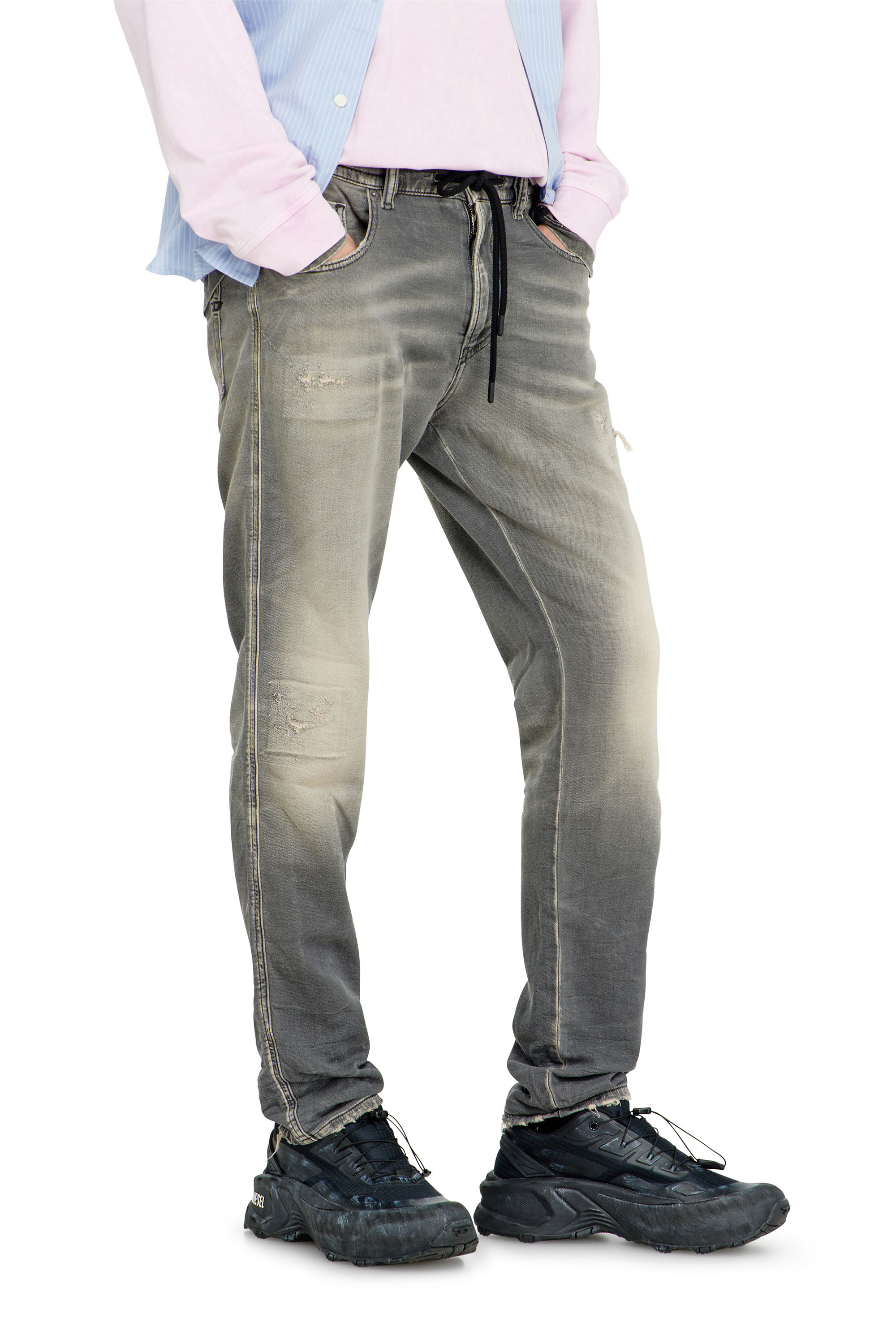 Diesel - Male's Slim 2062 D-Strukt Joggjeans&reg; 068UH, Light Grey - 5
