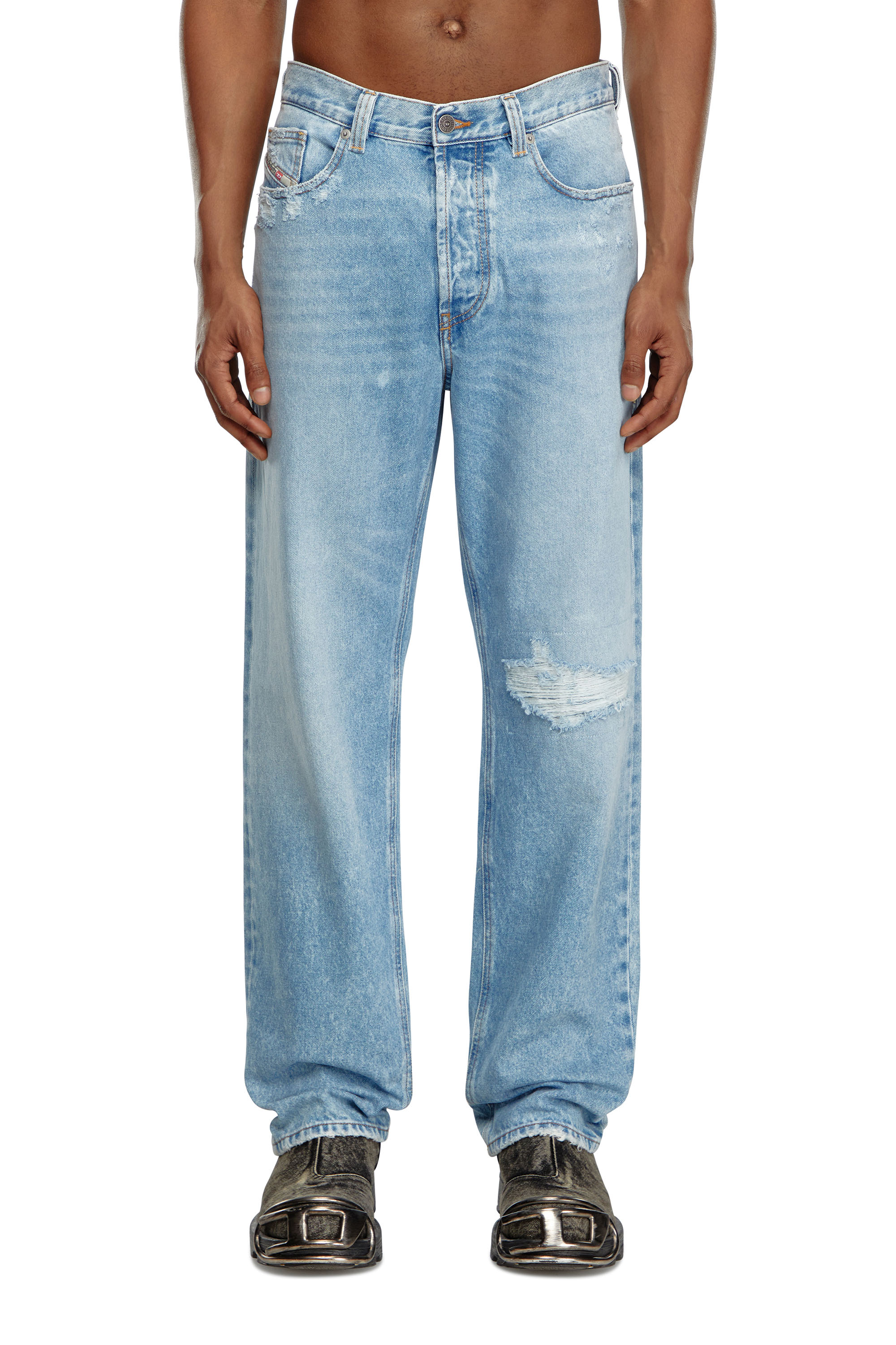 Diesel - Male's Regular Jeans 2024 D-Macs 09J80, Light Blue - 1