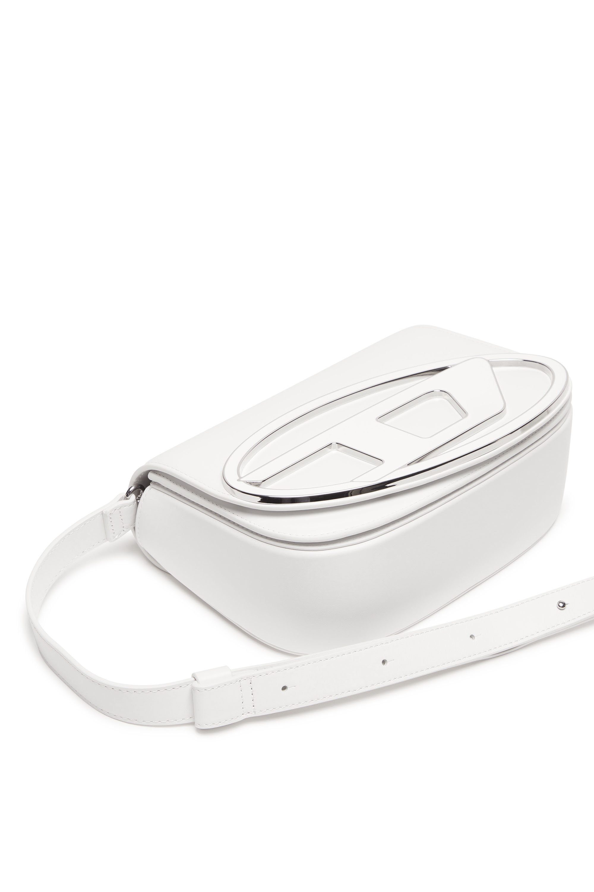 ★DIESEL★ 1DR M Shoulder Bag White X09568PR818T1003 X09568P Women's 1DR M-Iconic medium shoulder bag in leather | White