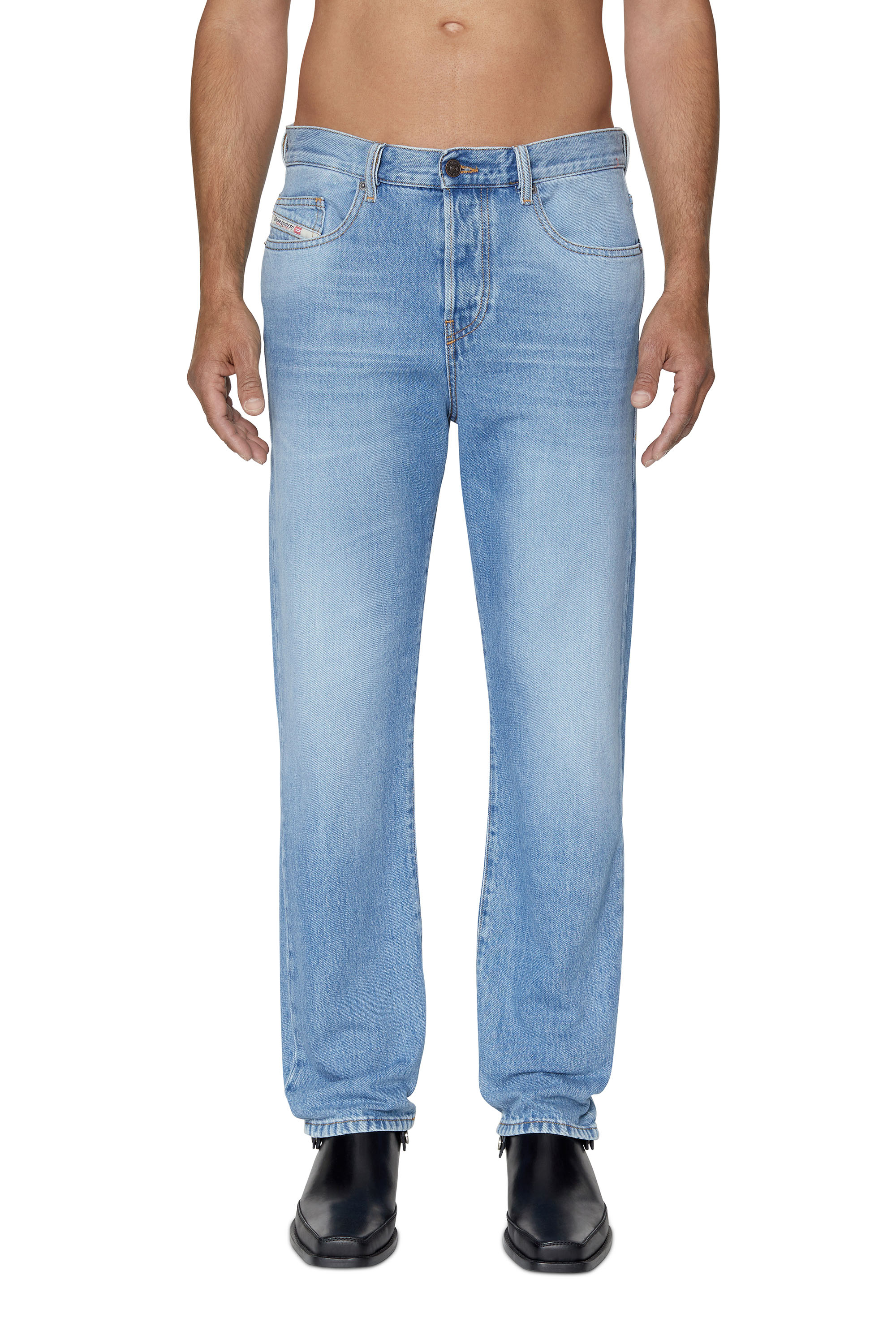 Diesel - Man's Straight Jeans 2020 D-Viker 09C15, Light Blue - 1