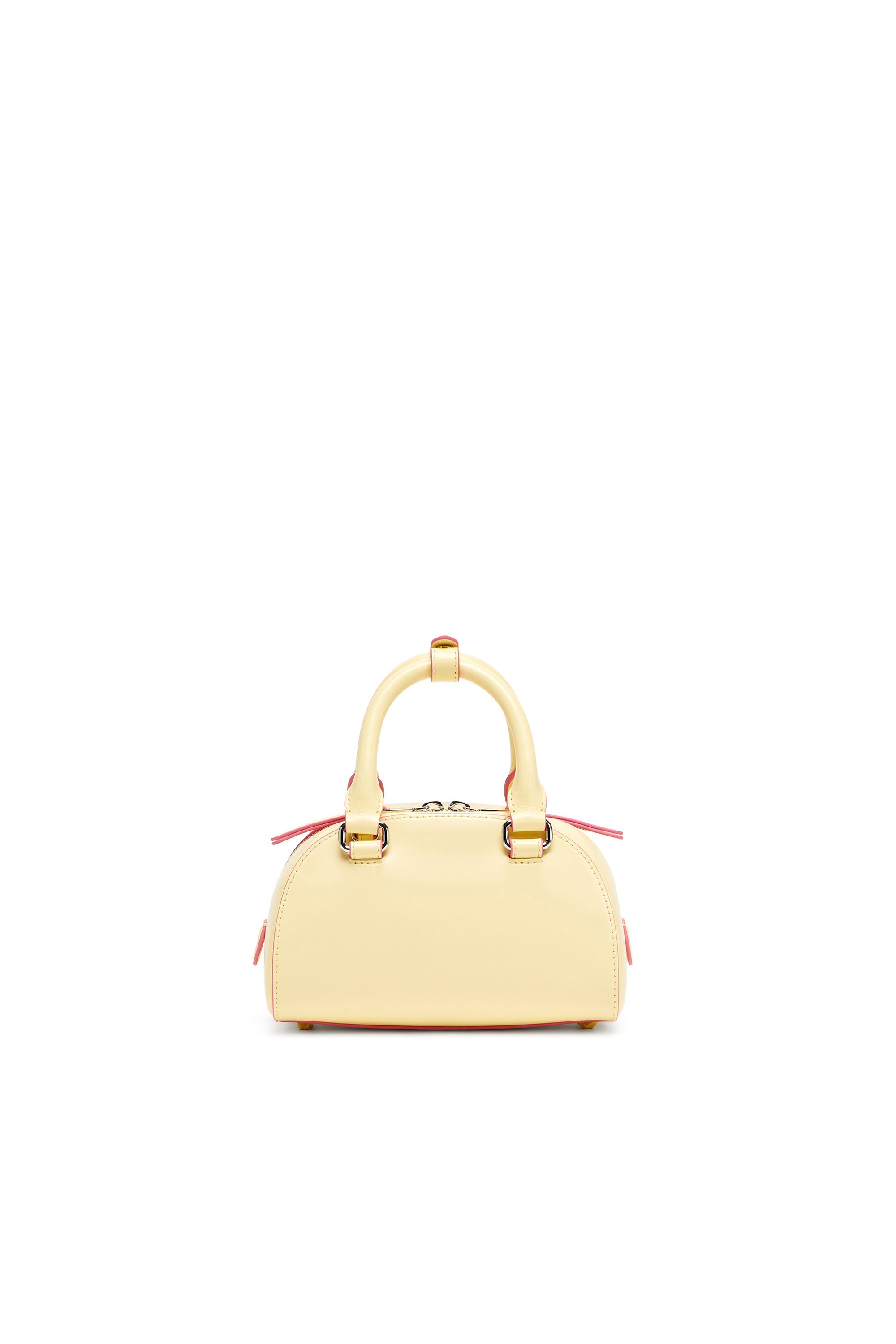 Diesel - 1DR DOME CROSSBODY, Female's 1DR Dome-Leather mini bowling bag in Yellow - 2