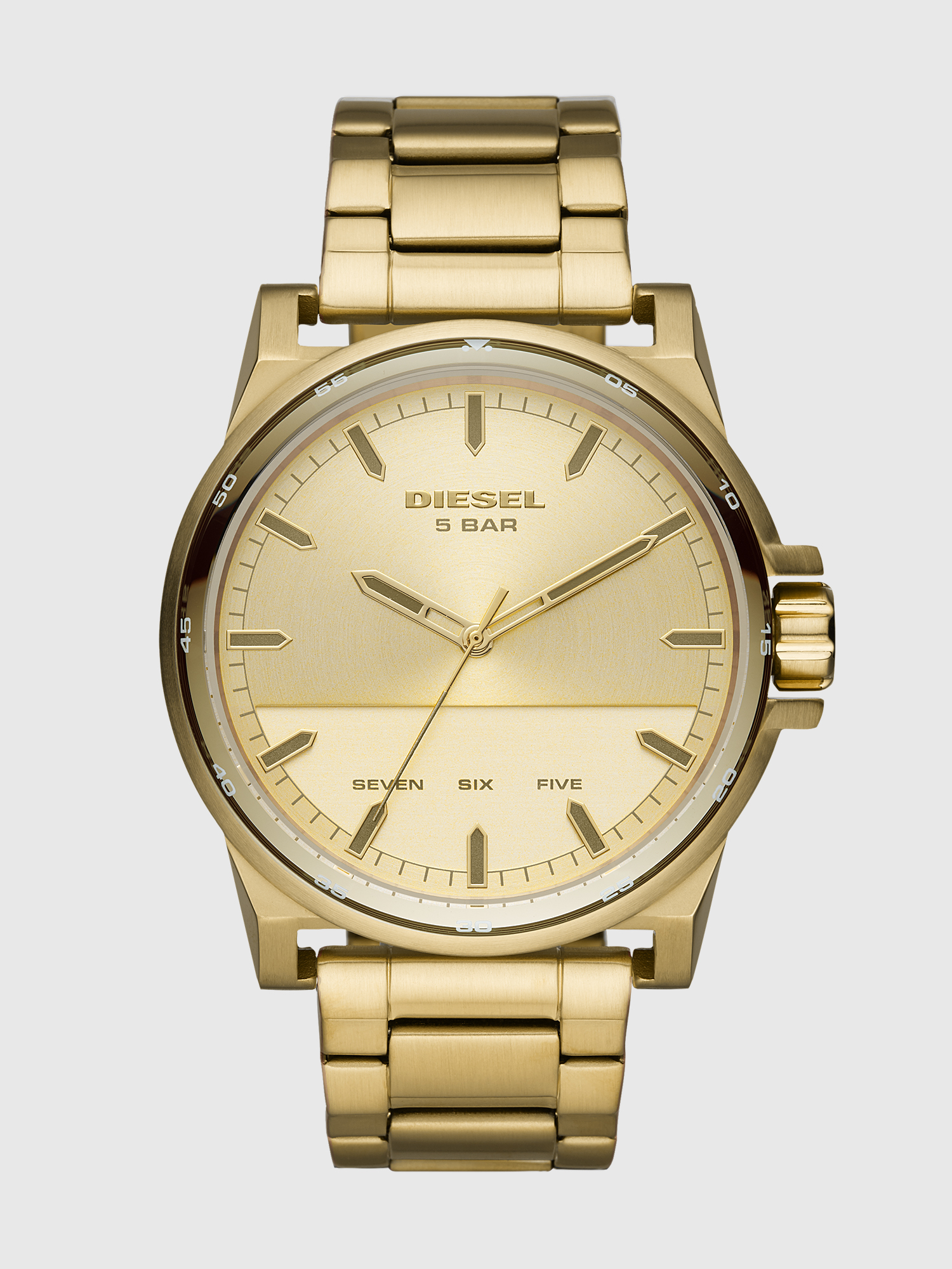 Diesel - DZ1912, Reloj D-48 de tres manecillas en acero inoxidable dorado Hombre in Dorado - 1