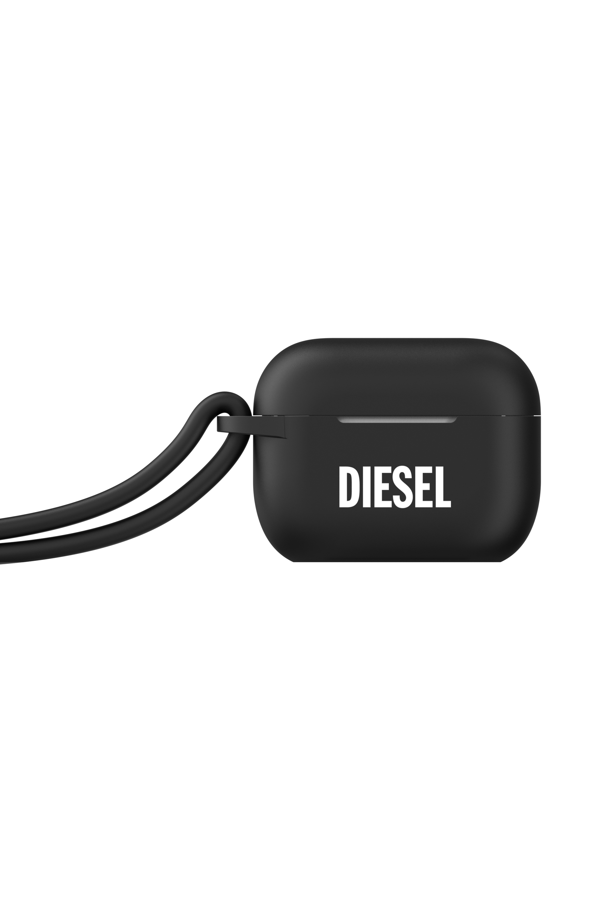 Diesel - 49863 AIRPOD CASE AIRPODS CASE, Unisex's Airpod case with lanyard for AirPods pro in Black - 1