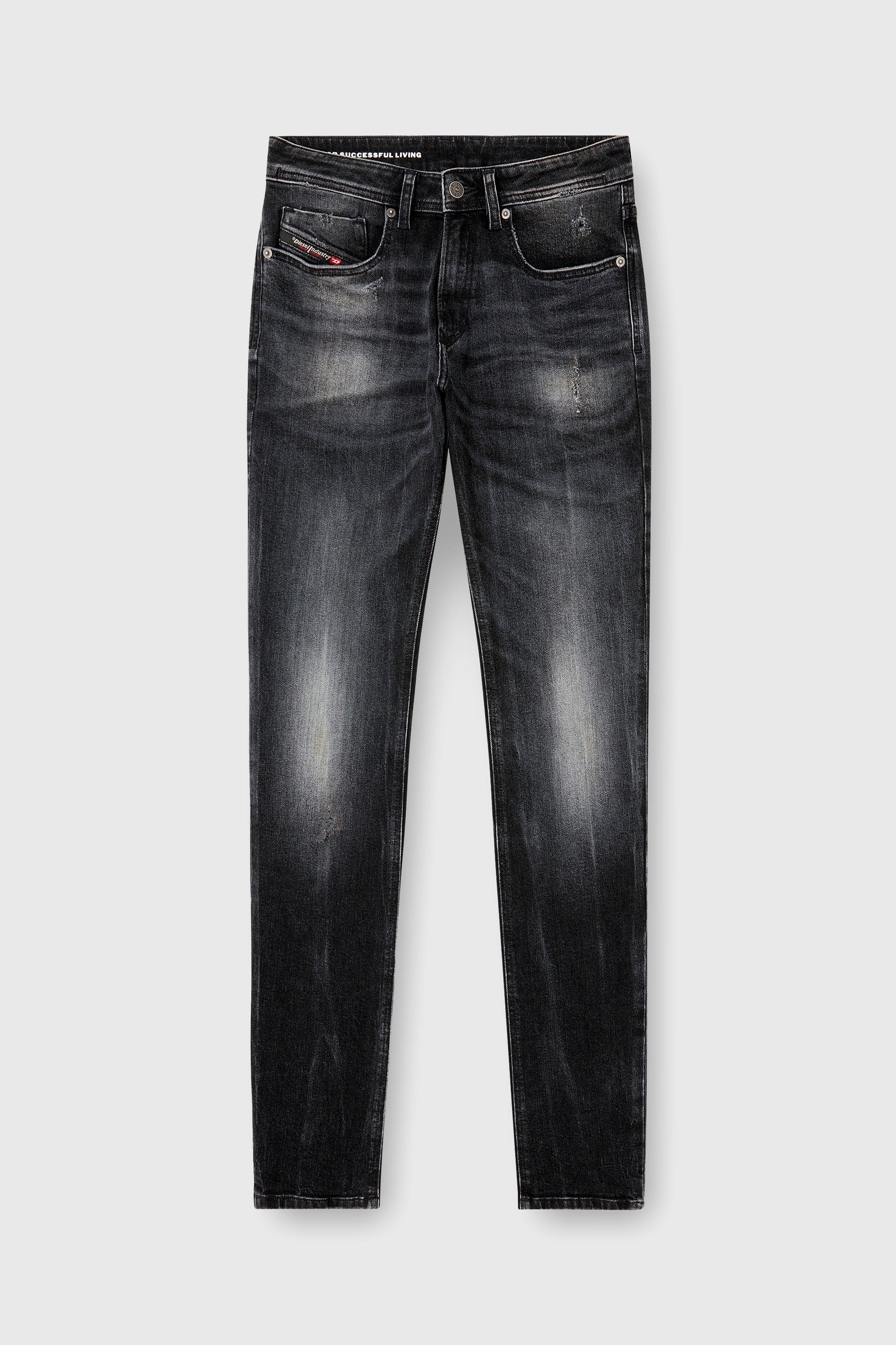 Diesel - Man's Skinny Jeans 1979 Sleenker 0DBDP, Black/Dark grey - 3