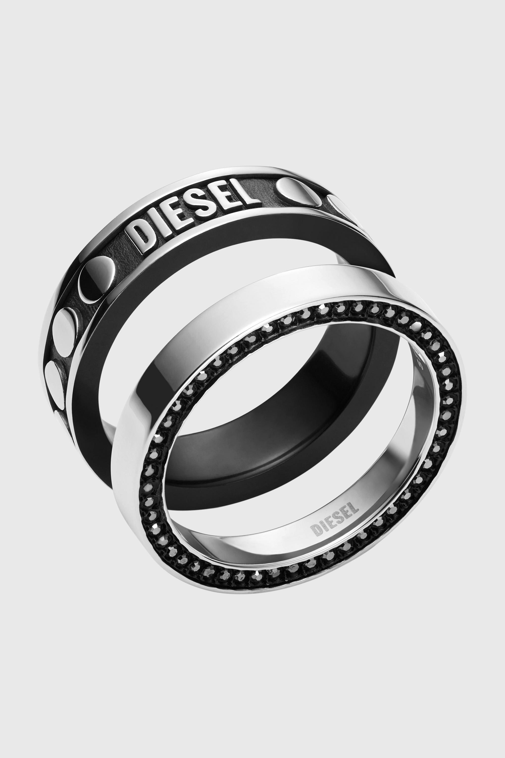 DX1170 Man: Stainless Steel Ring Set | Diesel