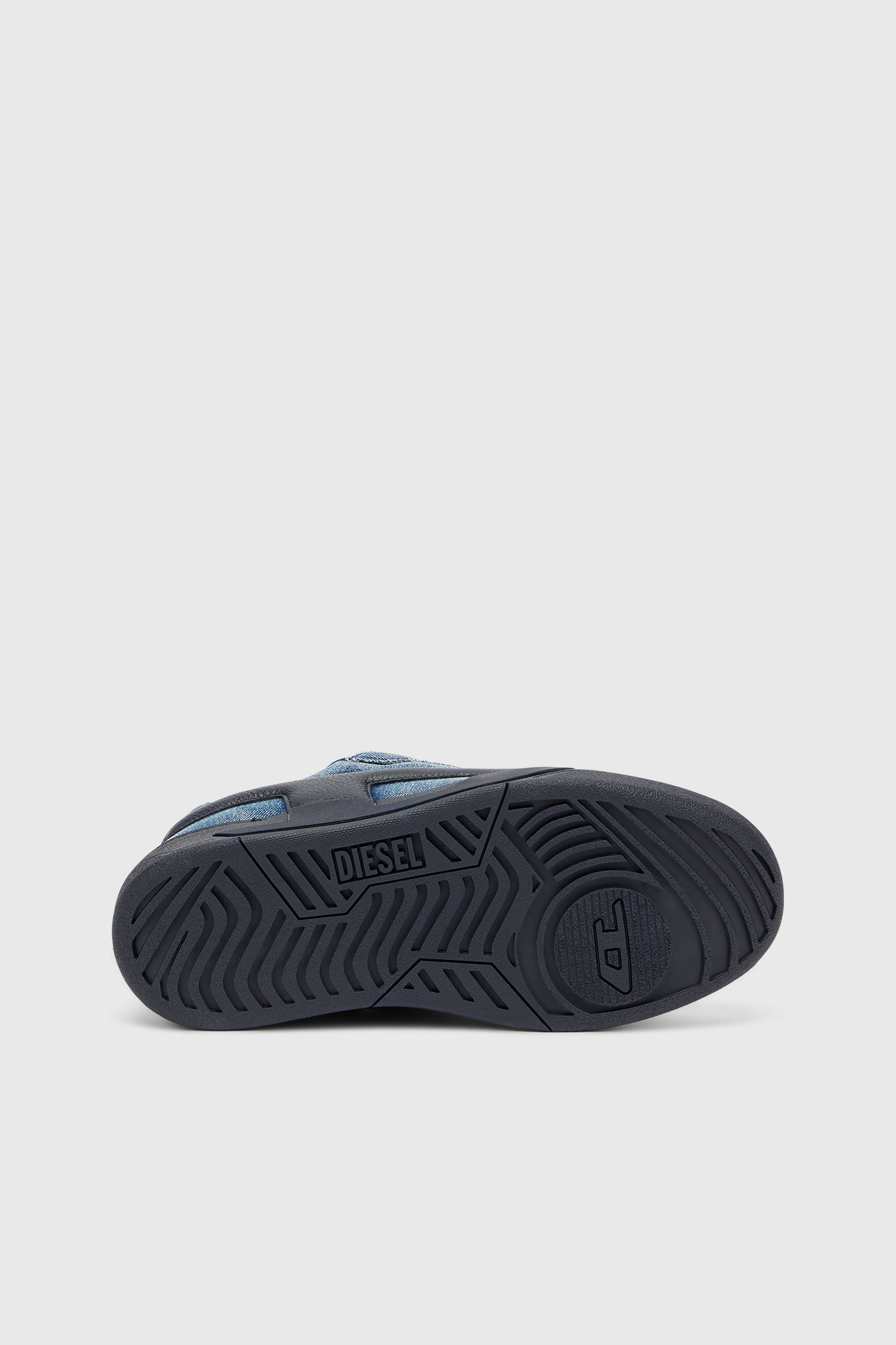 Diesel - S-D-OLLIE LOW, S-D-Ollie - Zapatillas en denim deshilachado lavado oscuro Hombre in Azul marino - 5
