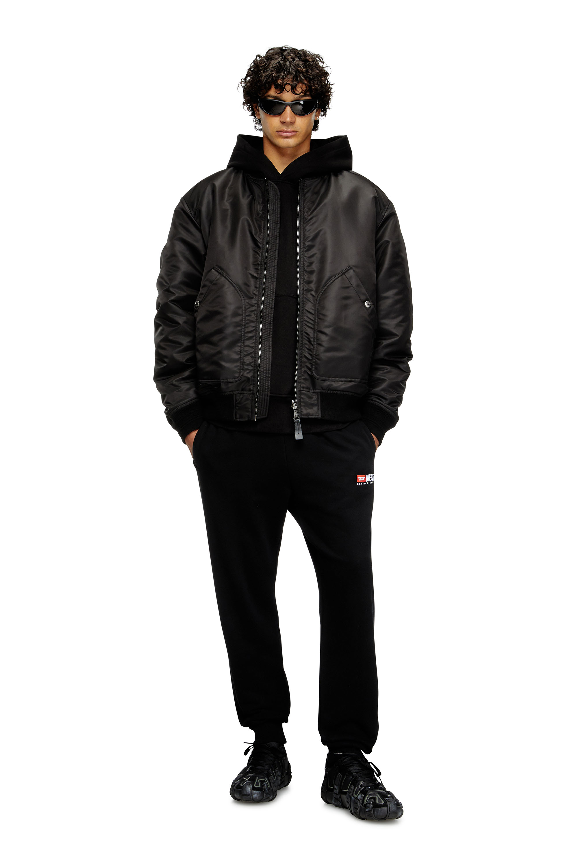 Diesel - P-TARY-DIV, Man's Sweatpants with logo embroidery in Black - 2