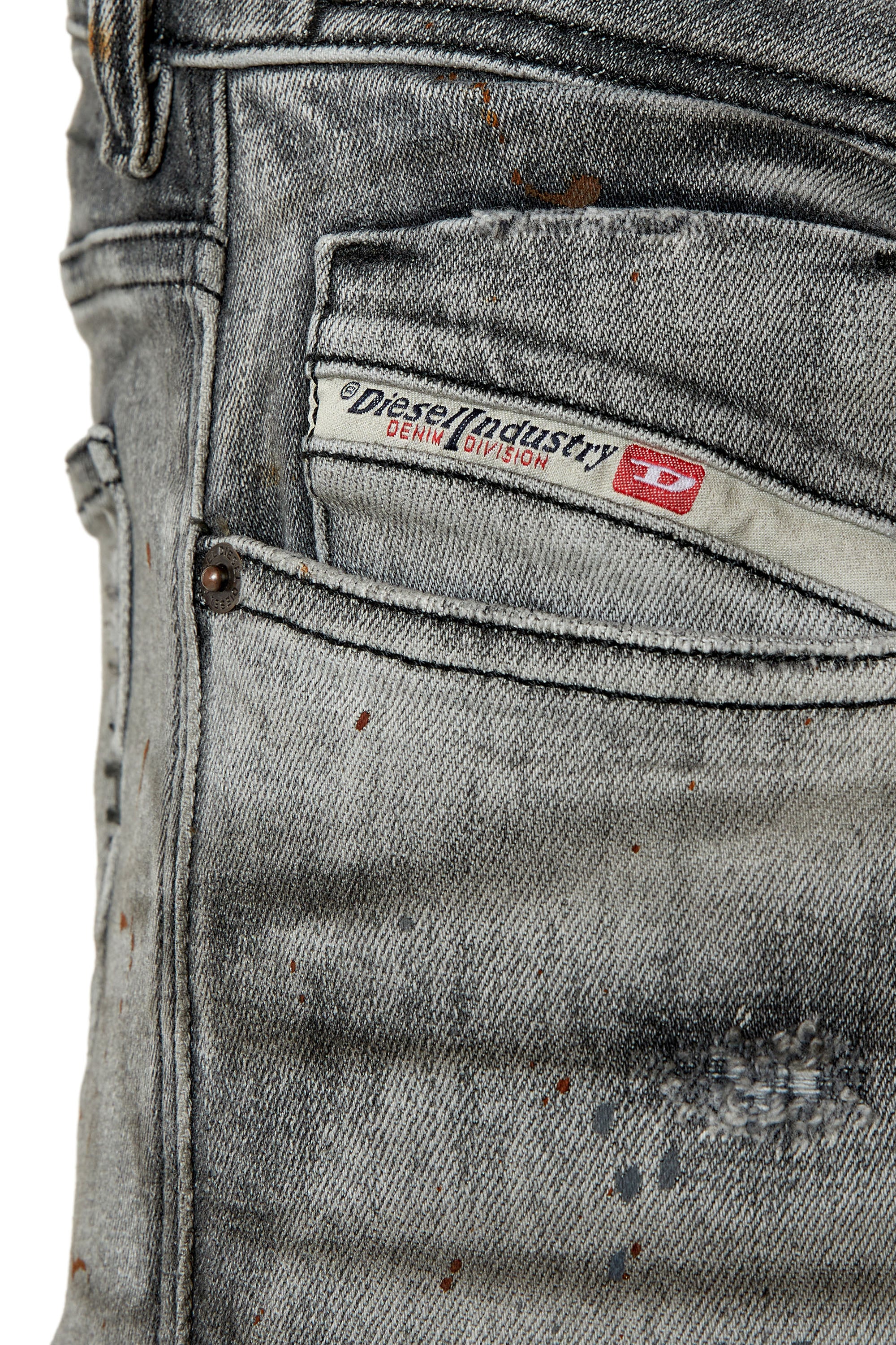 Diesel - Skinny Jeans 1979 Sleenker 09E70 Hombre, Negro/Gris oscuro - 3