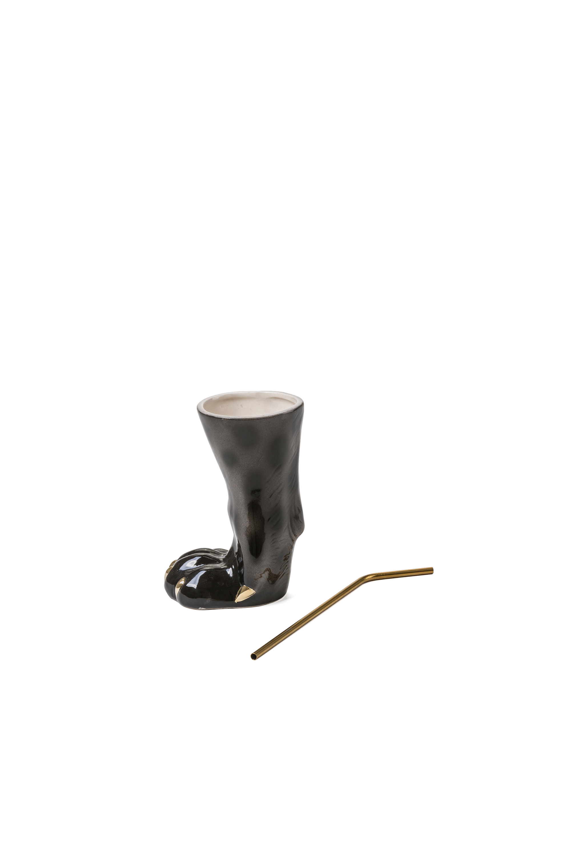 Diesel - 11081 Party Animal, Unisex's Leopard Dolomite Vase/Glass in Brown - 1