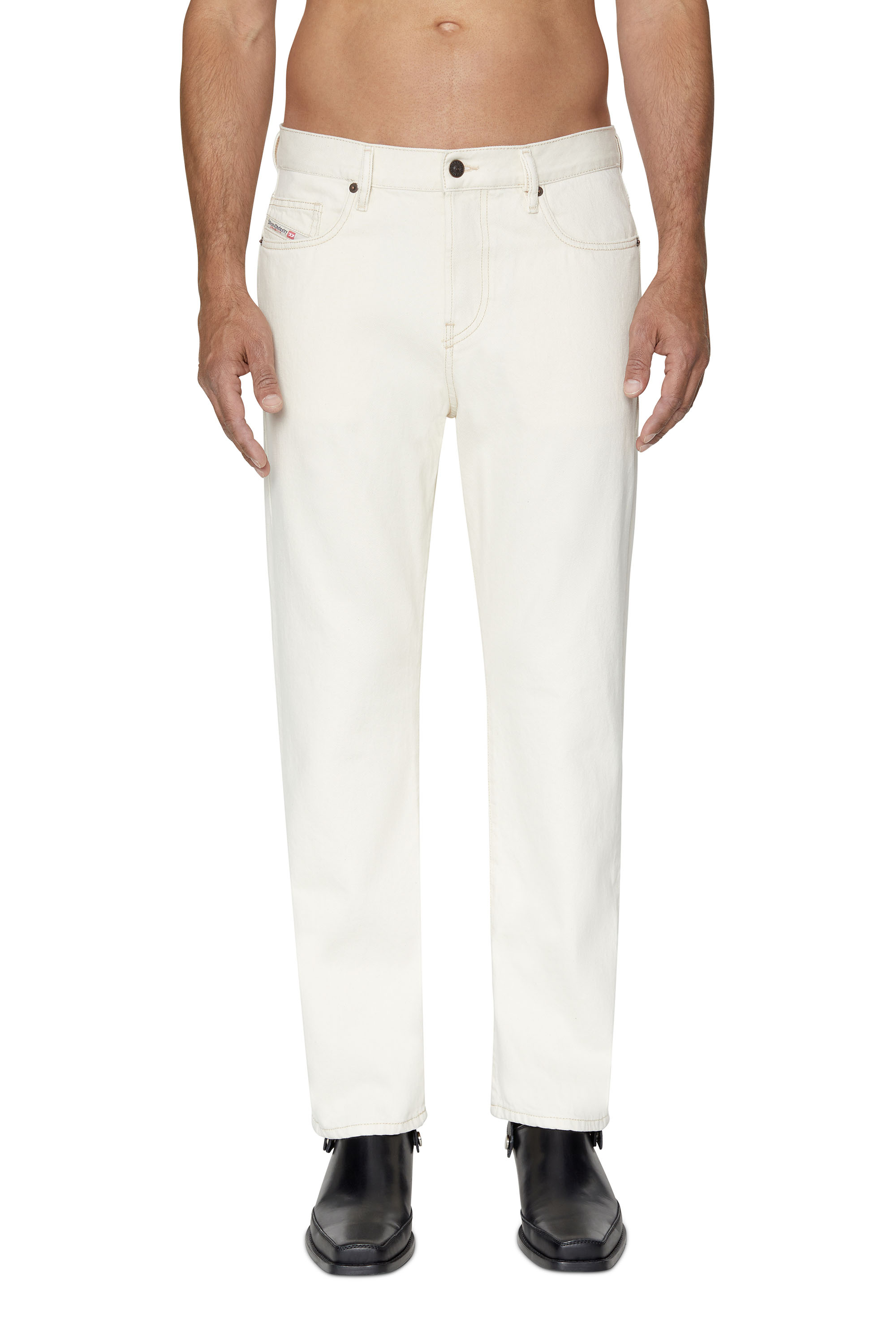 Diesel - Straight Jeans 2020 D-Viker 09B95, Straight Jeans - 2020 D-Viker Homme in Blanc - 2