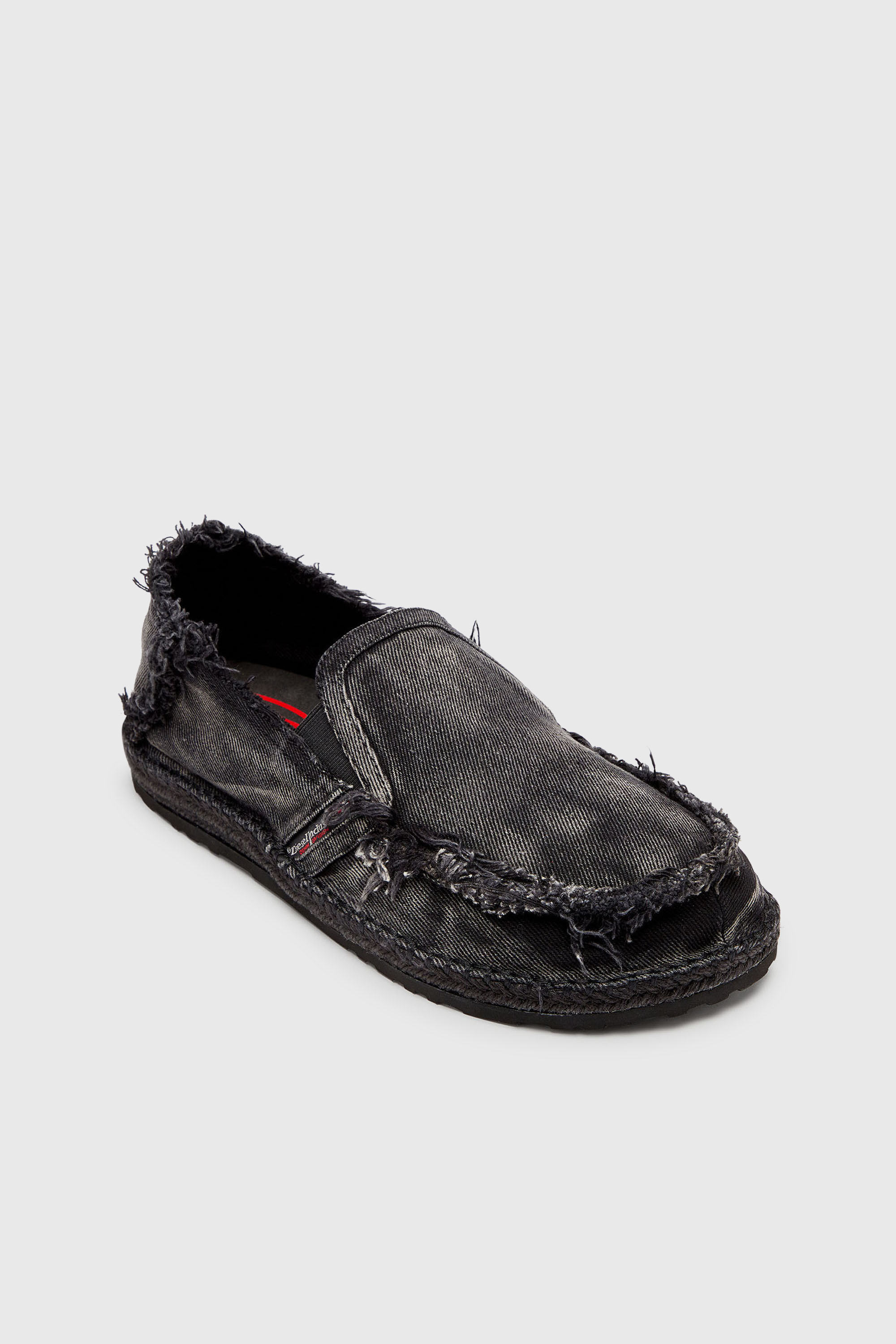 Diesel - D-LUKAS ESP, D-Lukas - Espadrilles en denim effiloch&eacute; Homme in Noir - 6