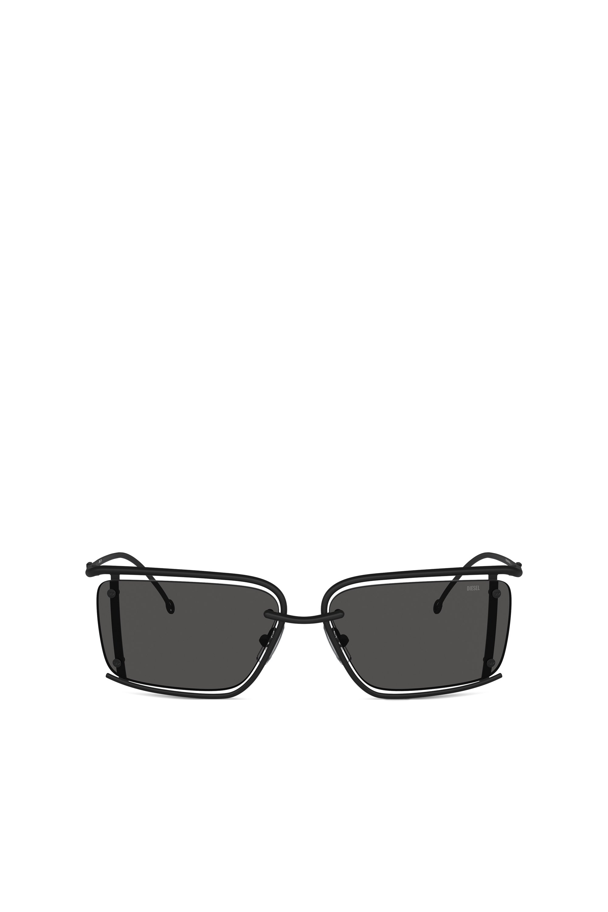 Diesel - 0DL1002, Unisex's Rectangle sunglasses in Black - 1