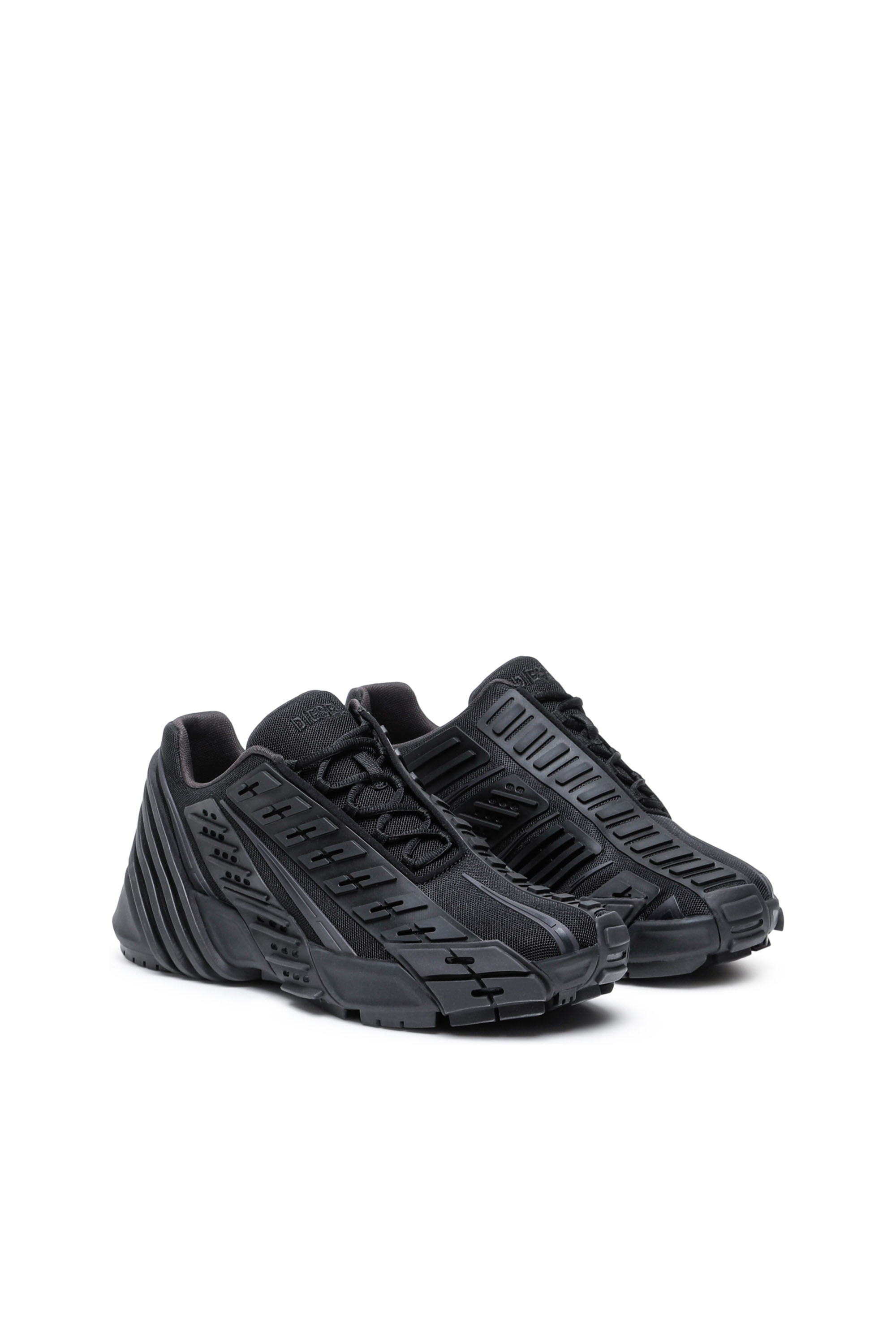 Diesel - S-PROTOTYPE LOW, Man's S-Prototype Low - Sneakers in mesh and rubber in Black - 2