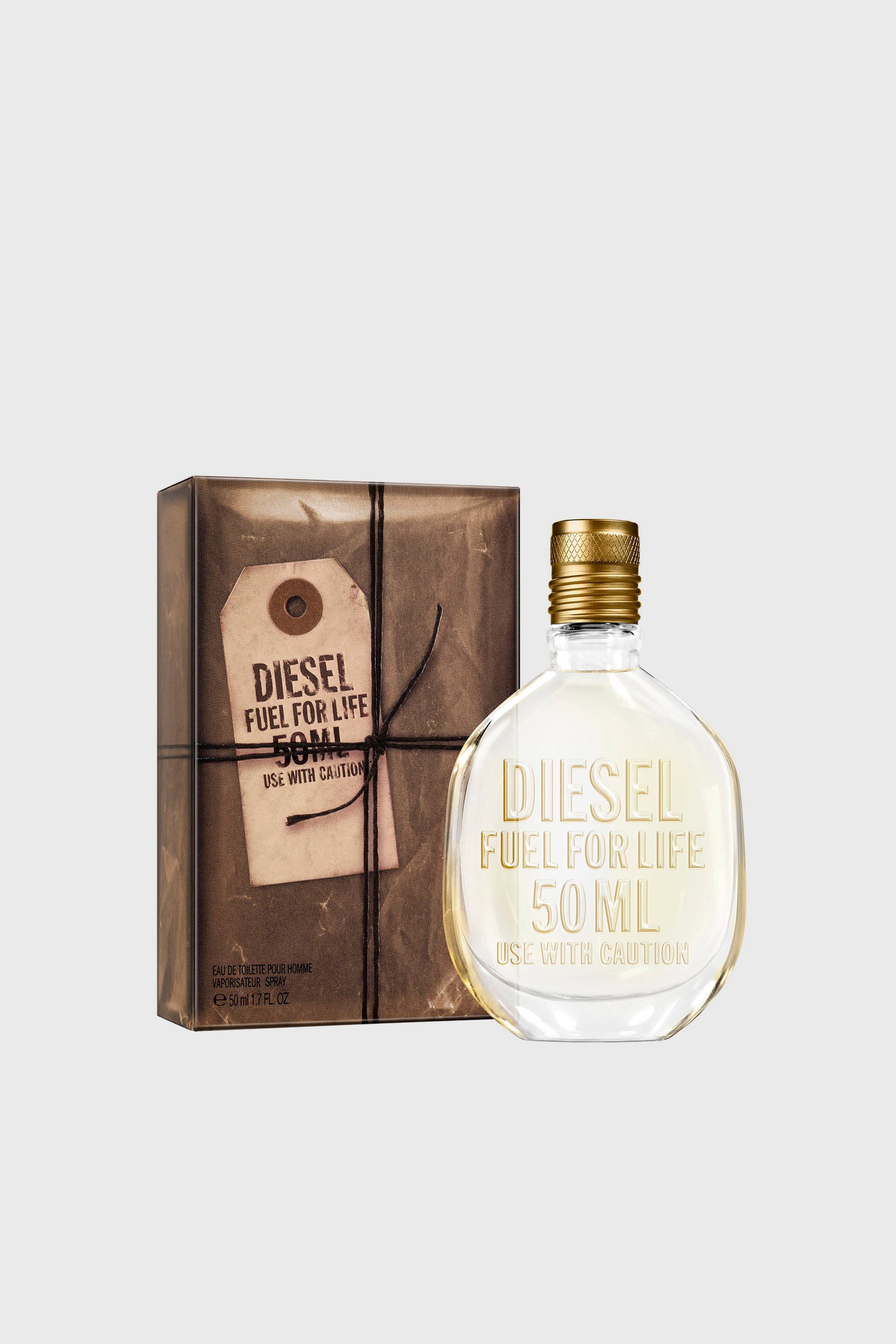 Diesel - FUEL FOR LIFE 50ML WITHOUT POUCH  LC403500 FRAGRANCE, Man's Fuel For Life Man, 50ml, Eau De Toilette in Beige - 2