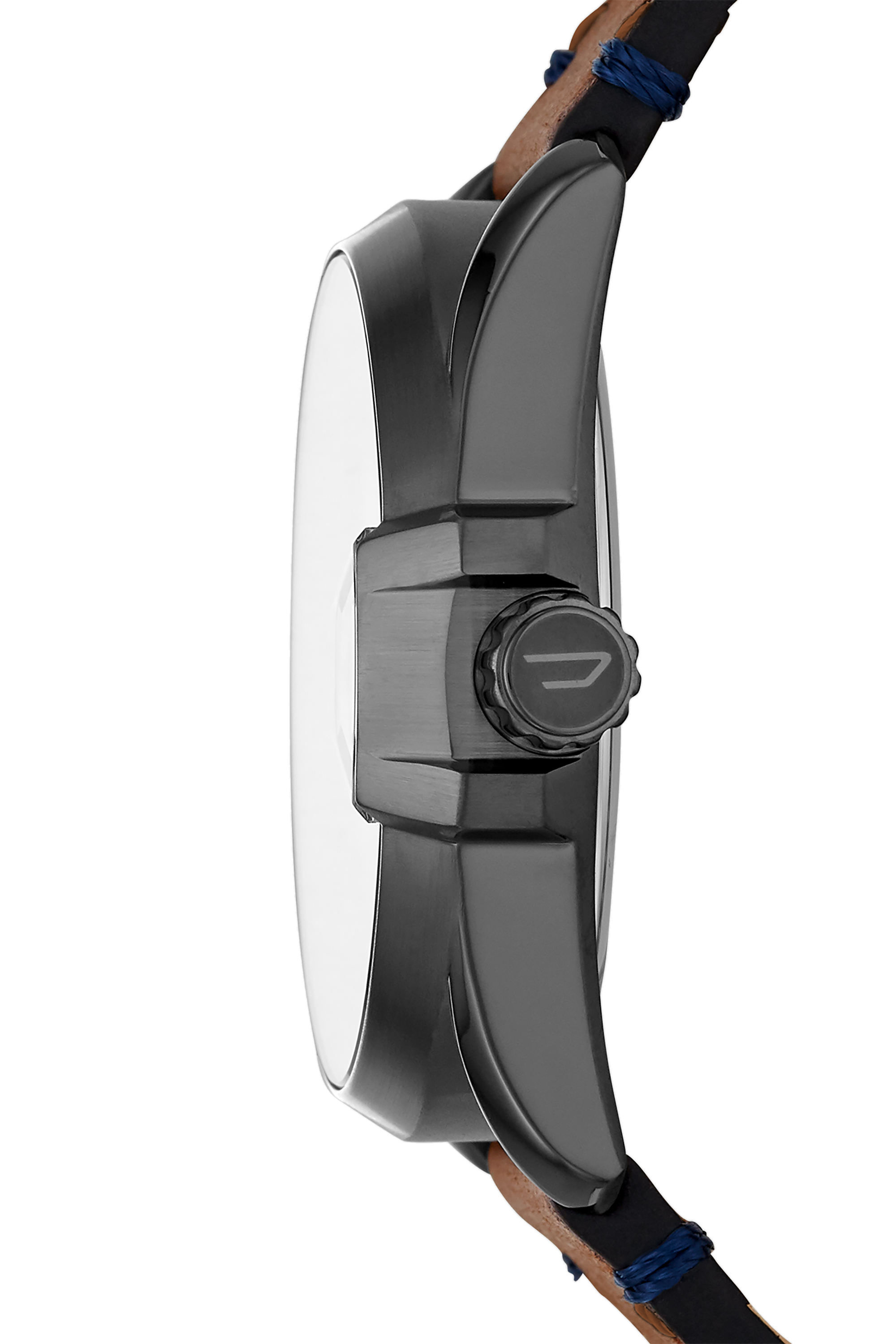 Diesel - DZ1903, Man's MS9 Three-Hand Brown Leather Watch in Brown - 3
