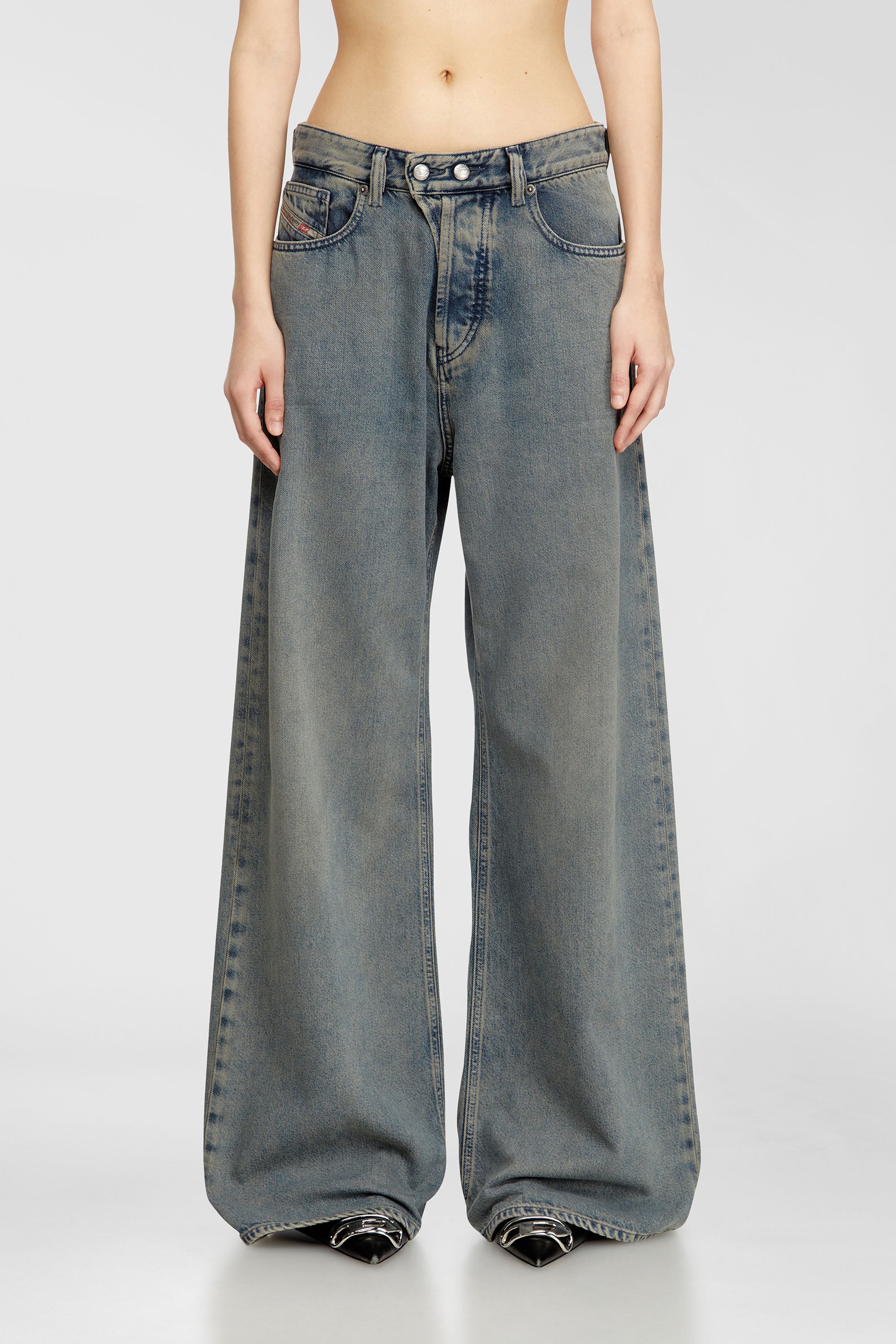 Diesel - Relaxed Jeans 1996 D-Sire 09N24 Femme, Bleu moyen - Image 3