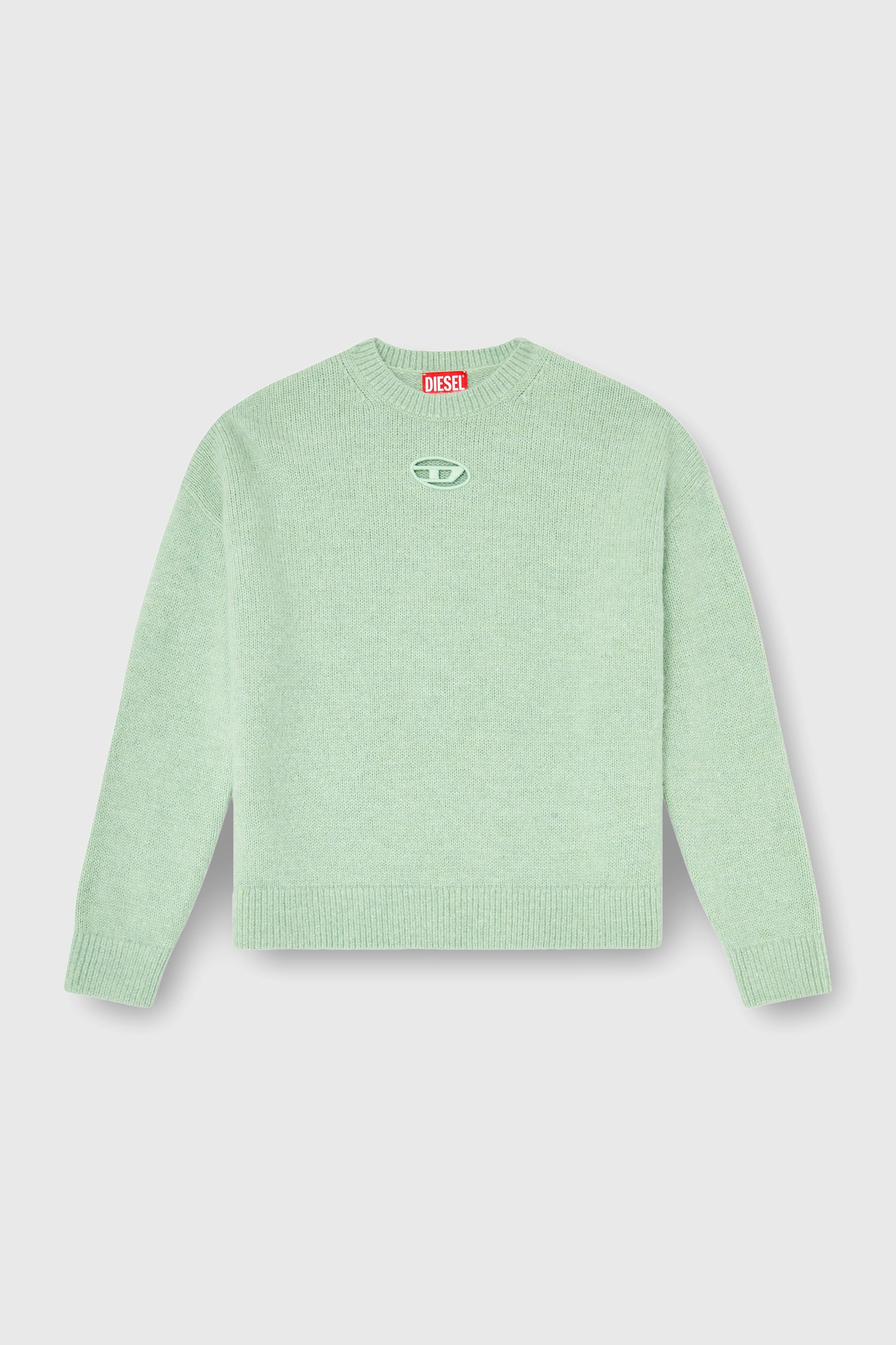 Diesel - M-AREETA, Jersey de mezcla de lana y alpaca Mujer in Verde - 2
