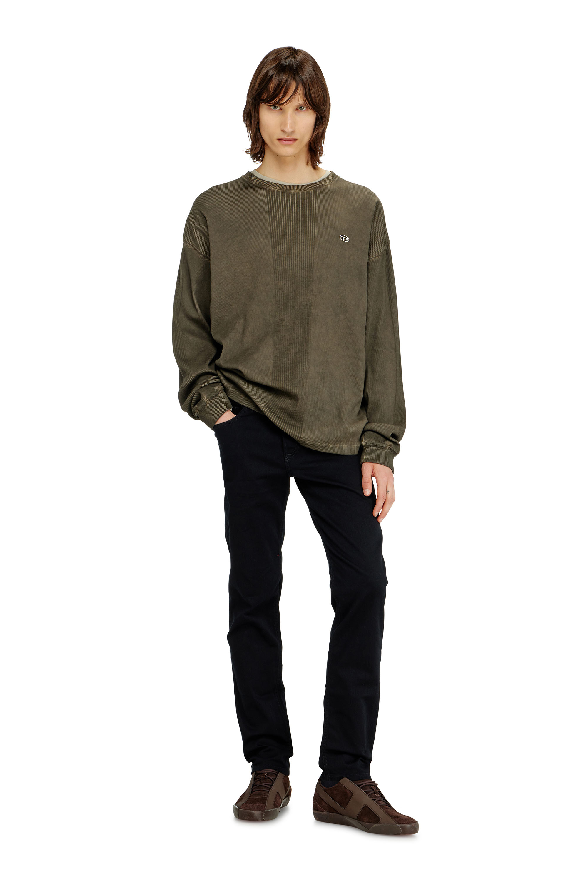 Diesel - Regular Jeans 2023 D-Finitive 069YP Hombre, Negro/Gris oscuro - 4