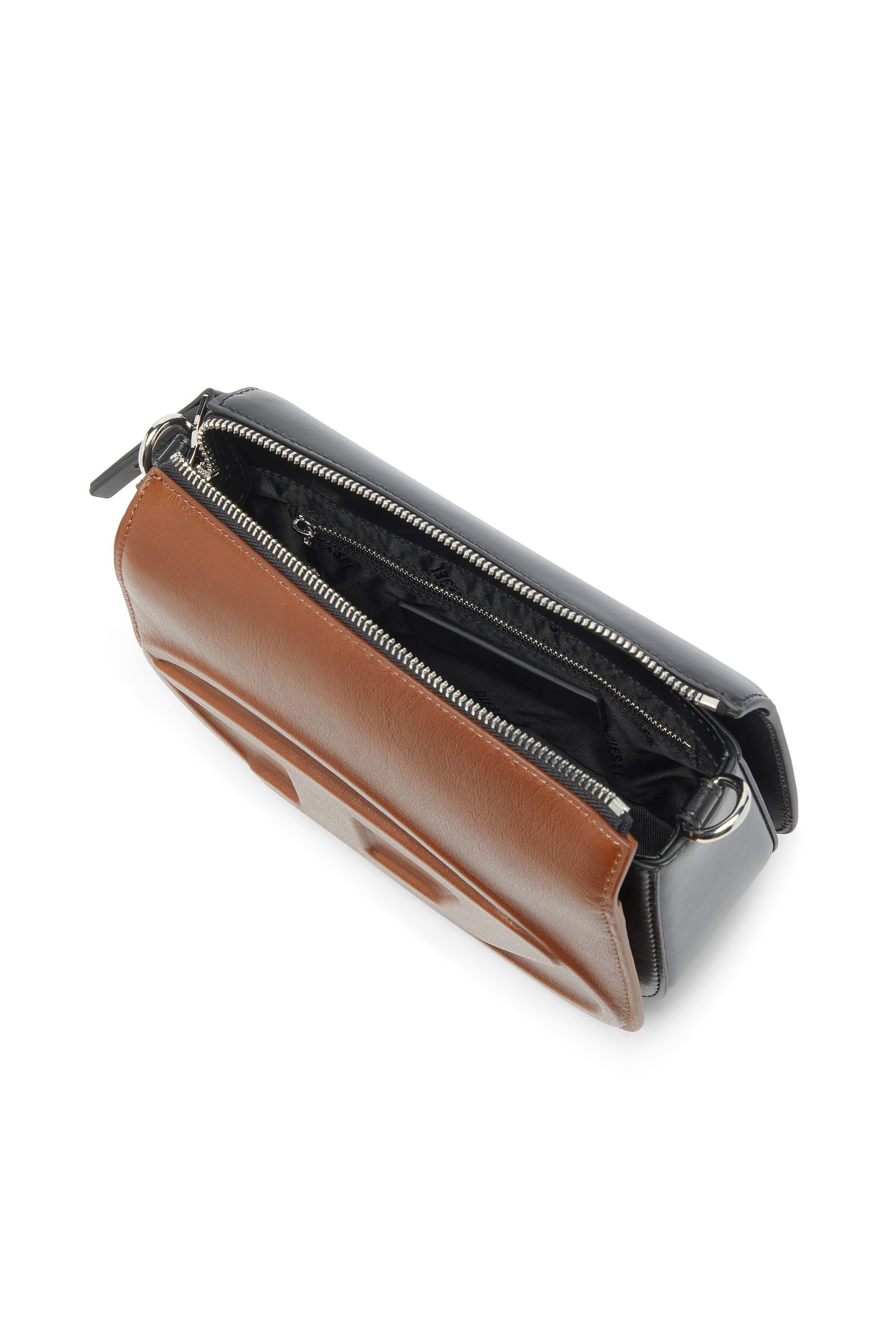 Diesel - 1DR CAMERA BAG, Unisex's 1DR-Bicolour leather crossbody bag in Brown - 3