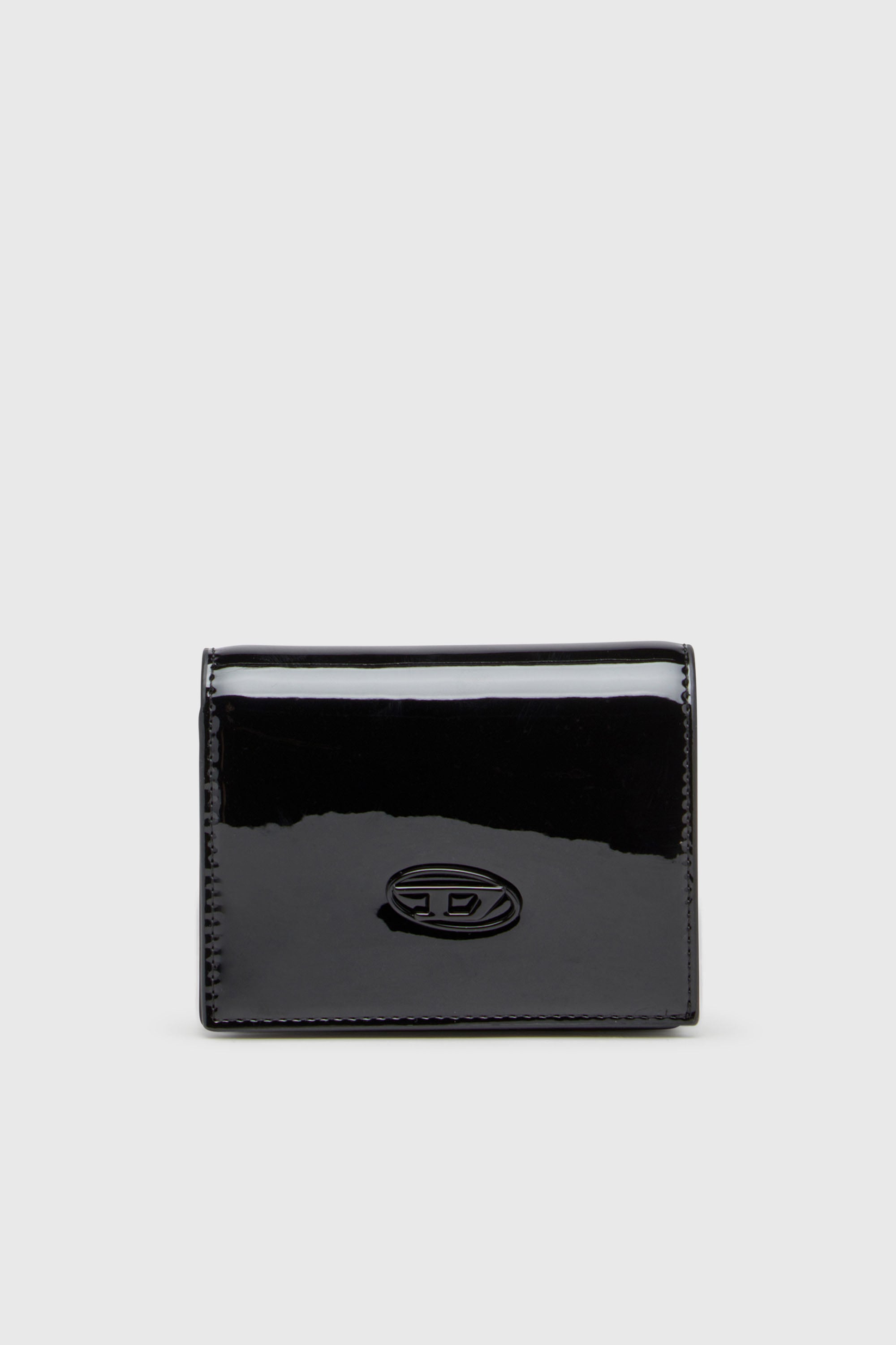 Diesel - PLAY BI FOLD III, Woman's Wallet in glossy PU in Black - 1