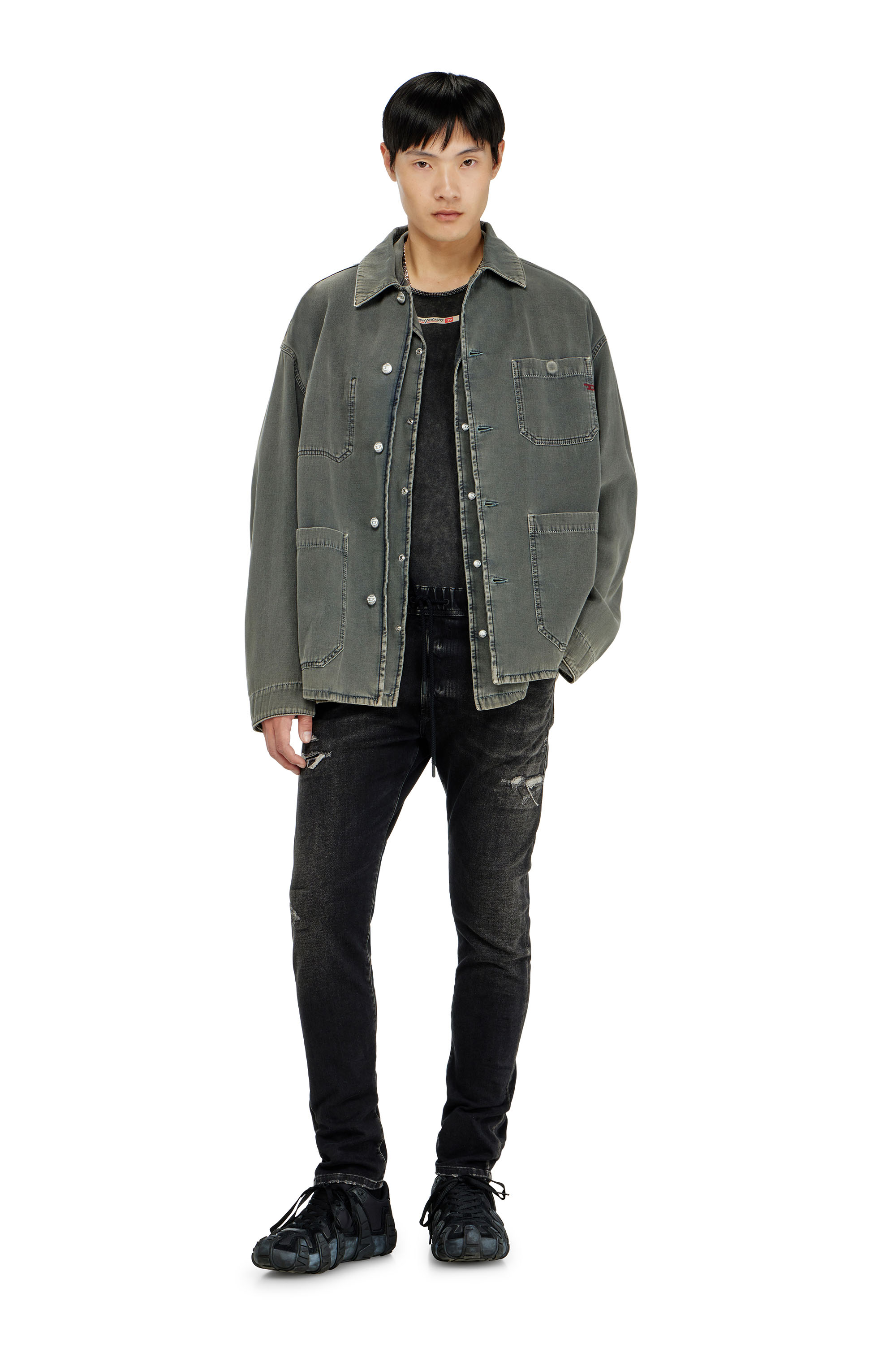 Diesel - Man's Regular 2030 D-Krooley Joggjeans&reg; 09Q22, Black/Dark grey - 2