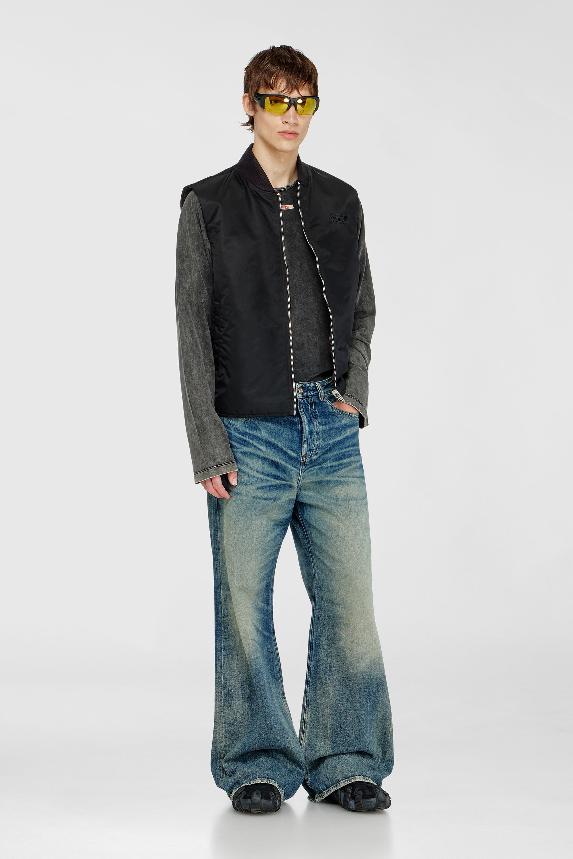 Diesel - Man's Relaxed Jeans D-Rise 09P55, Dark Blue - 1