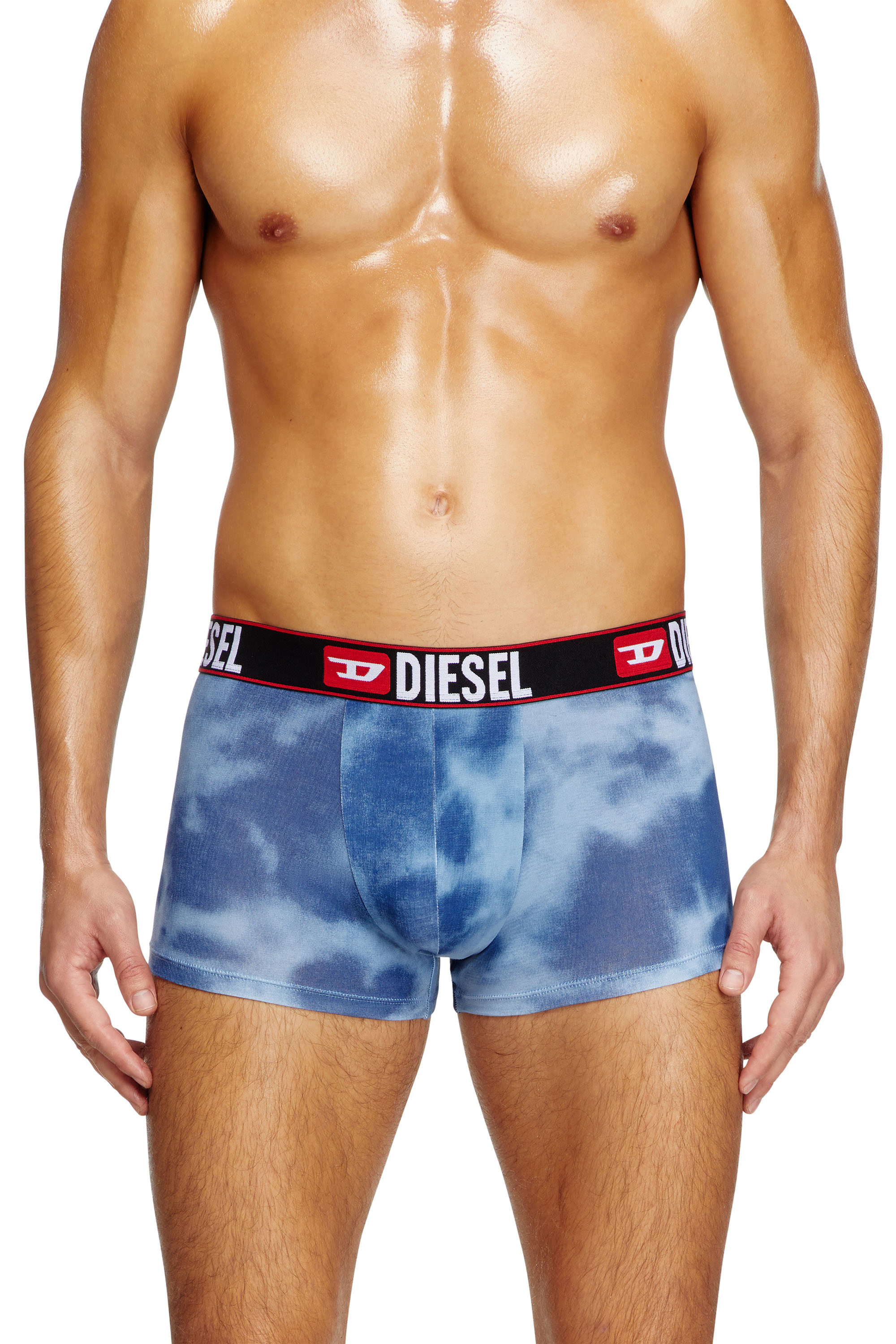 Diesel - UMBX-DAMIEN, B&oacute;xers ajustados con estampado nublado Hombre in Azul marino - 1