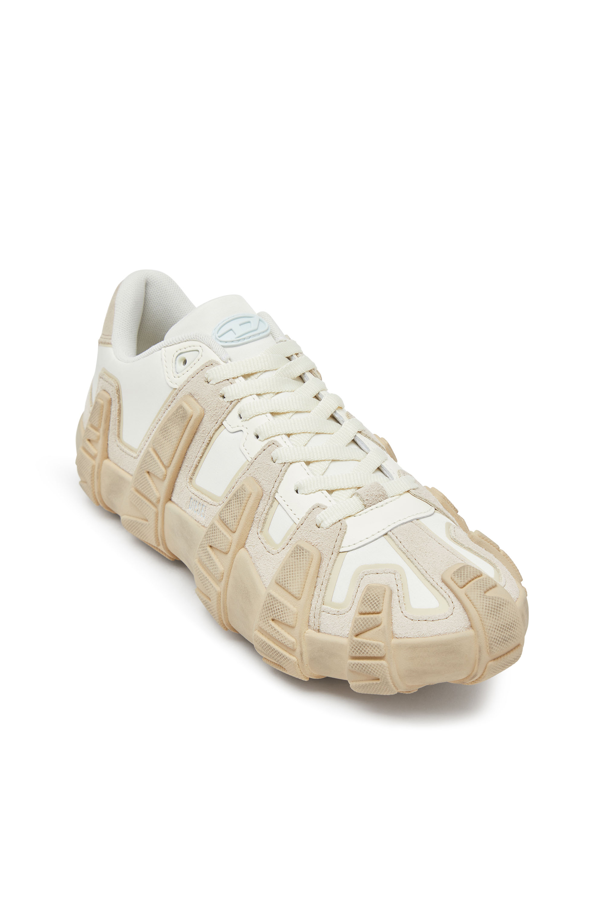 Diesel - S-D-GRIFFE LOW, Male's S-D-Griffe - Nylon sneakers in White/Beige - 6