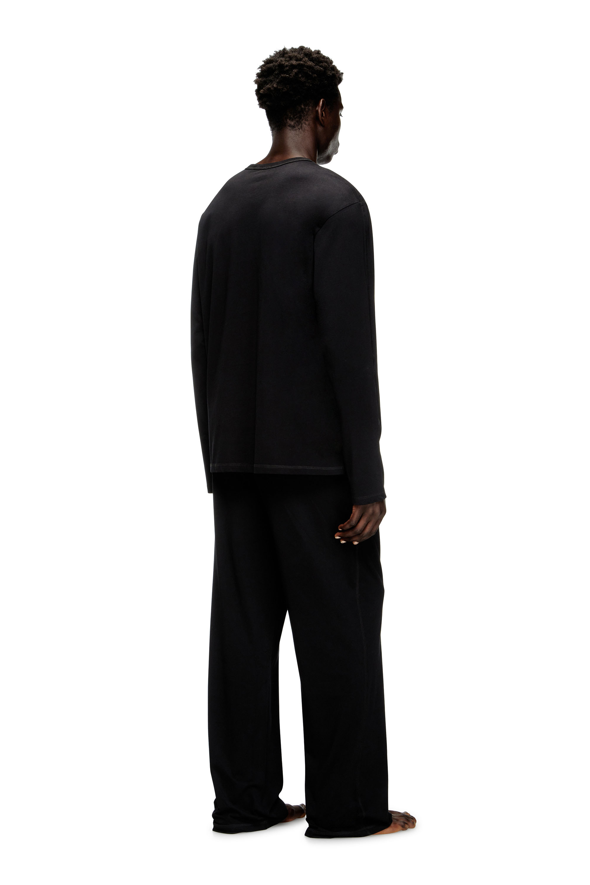 Diesel - SET-ADRIAN-UTLT, Pyjama en jersey de coton Homme in Noir - 1