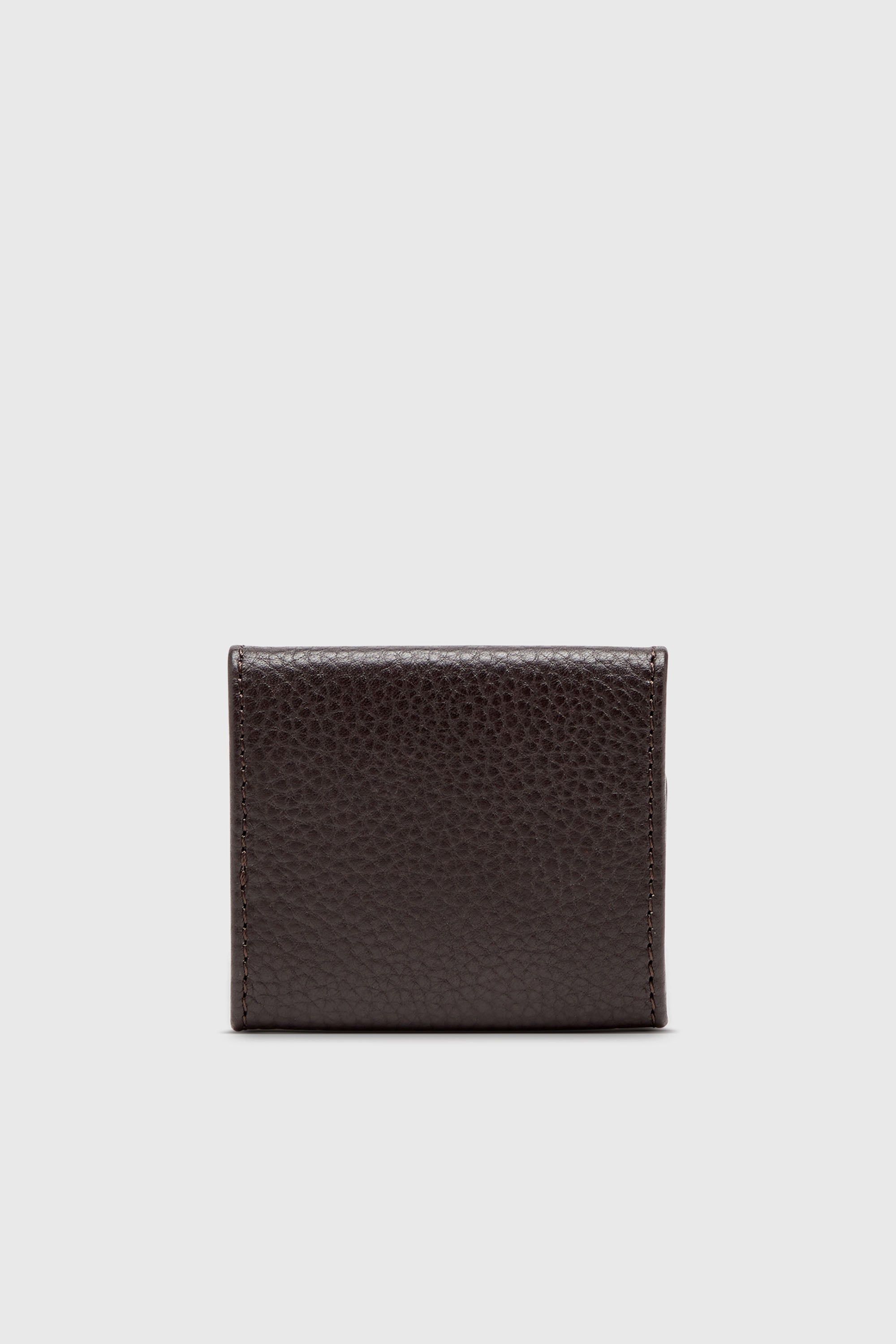 Diesel - HISSU EVO COIN CASE, Male's Coin purse in grainy leather in Dark Brown - 2