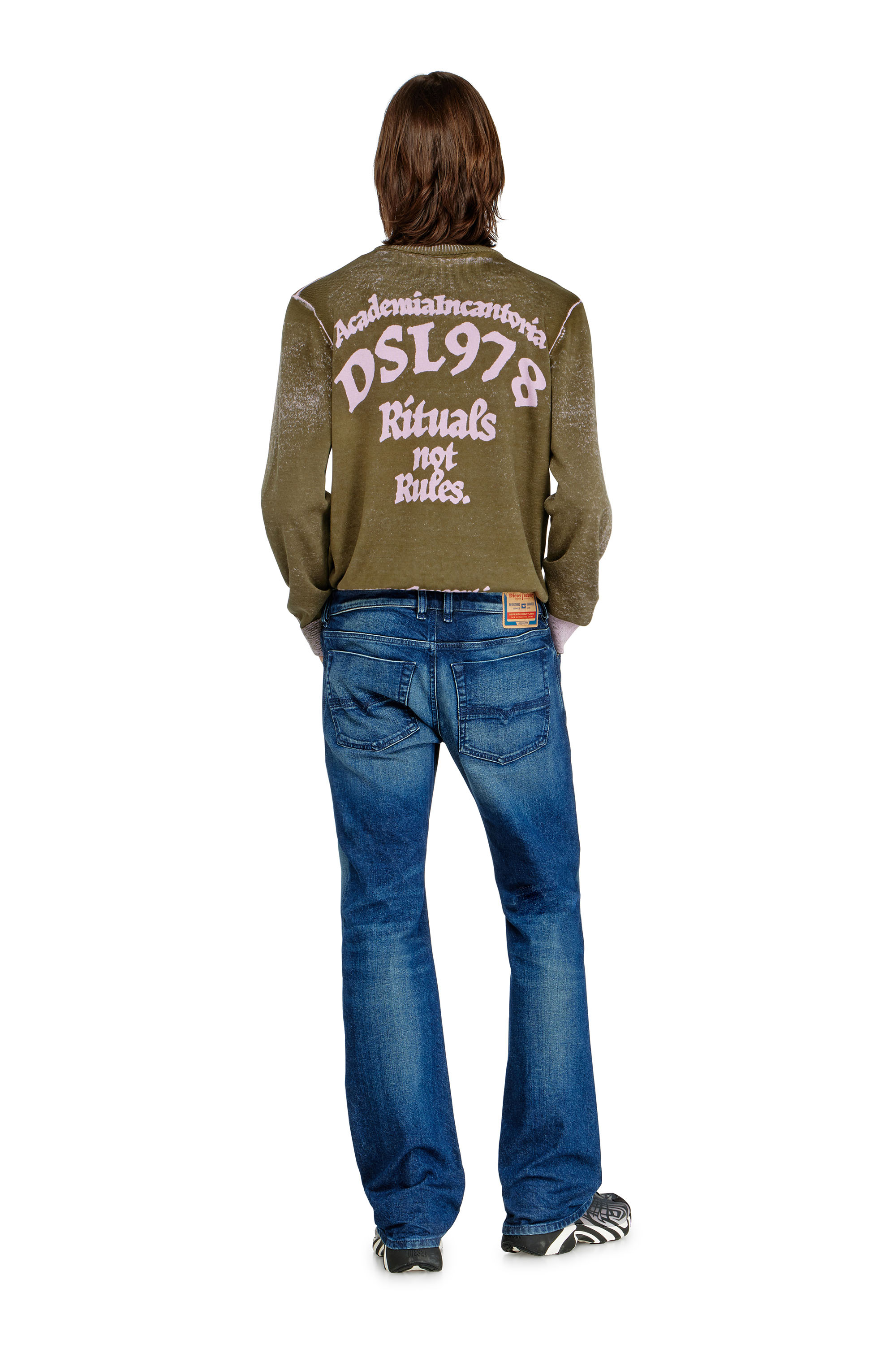 Diesel - Bootcut Jeans 2007 Zatiny 09L51 Hombre, Azul Oscuro - 3