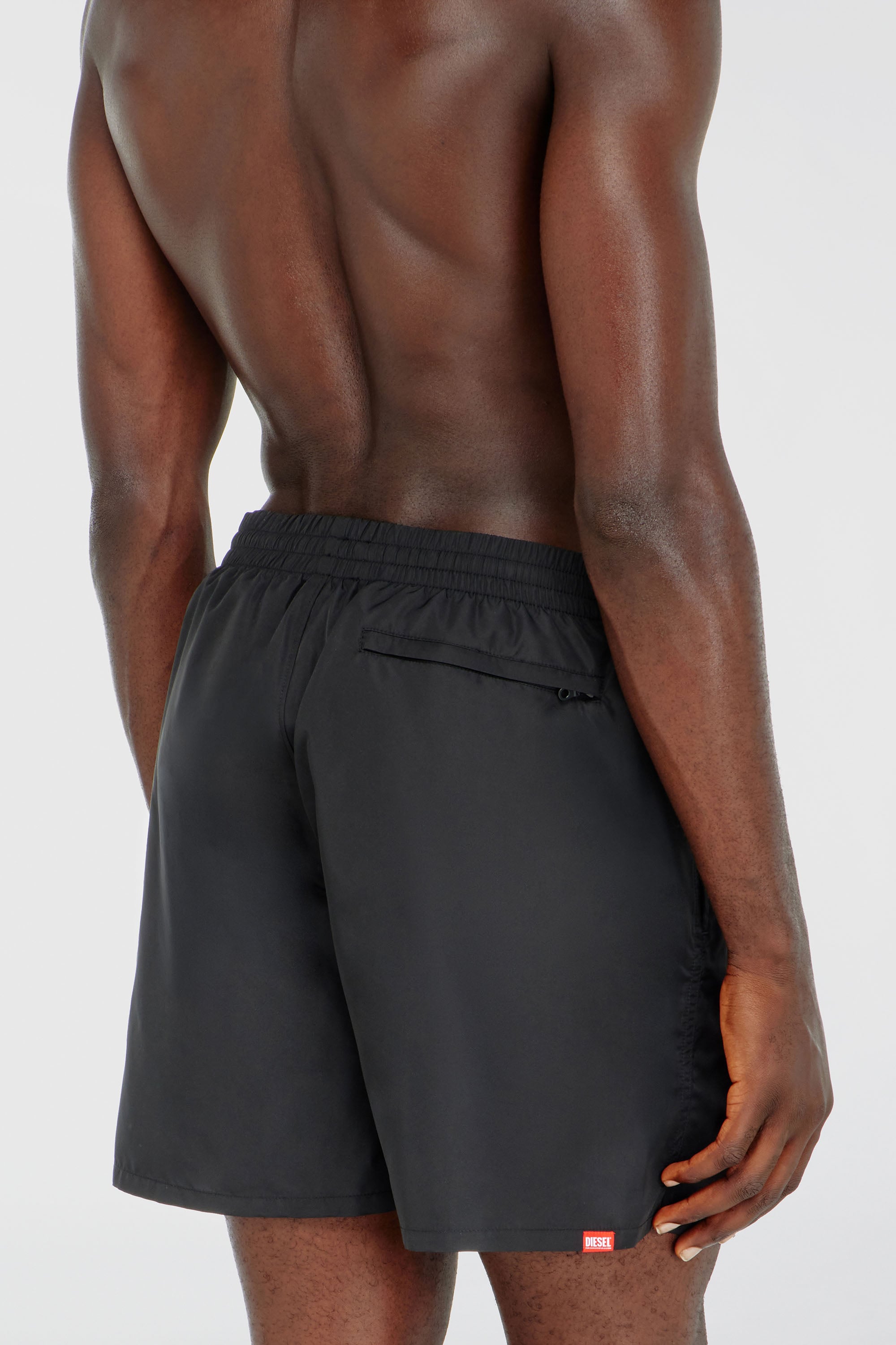 Diesel - GEORGE-41-UTLT, Short de bain avec logo Oval D m&eacute;tallique Homme in Noir - 3