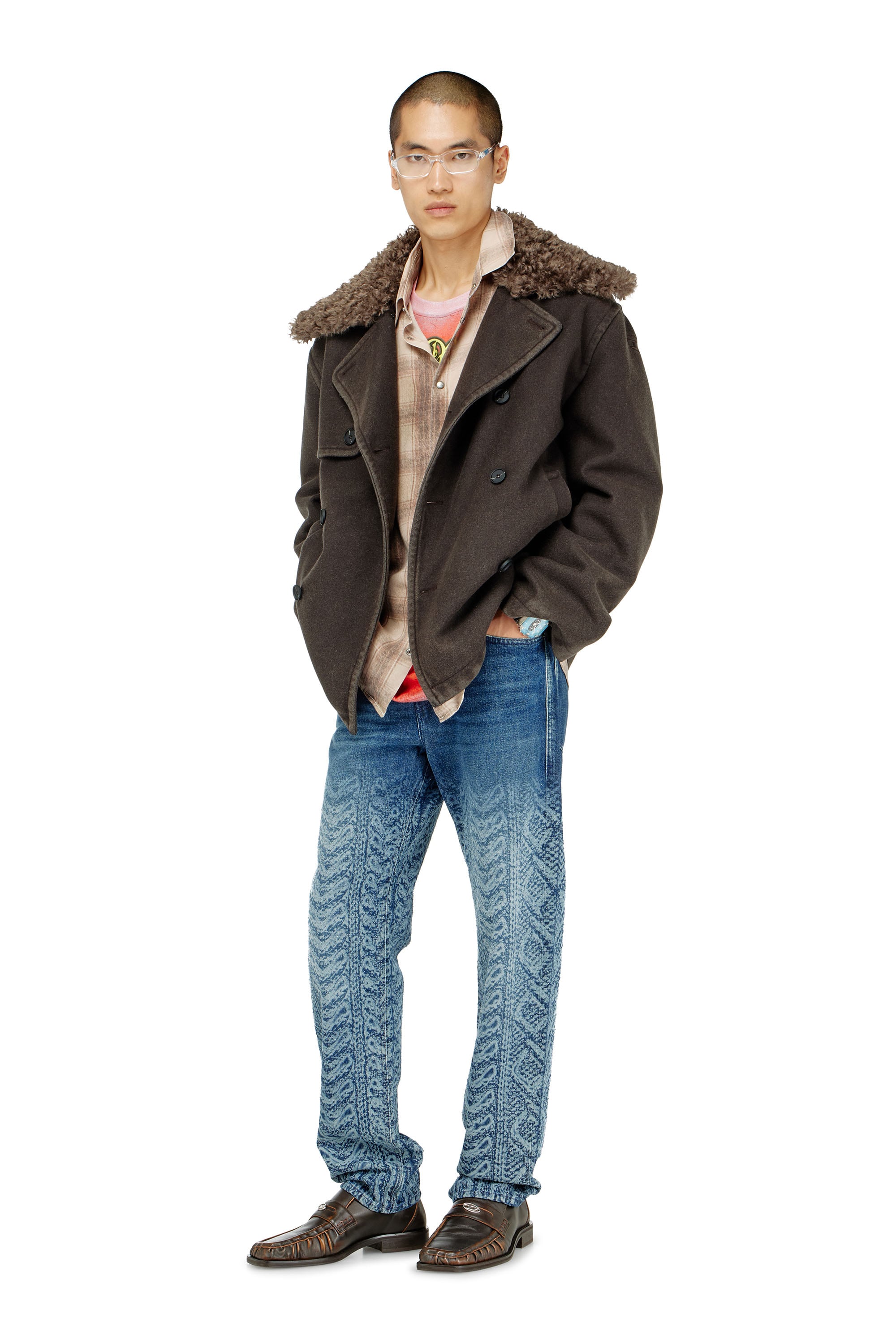 Diesel - Regular Jeans 2024 D-Macs 007EV Homme, Bleu Fonc&eacute; - Image 1
