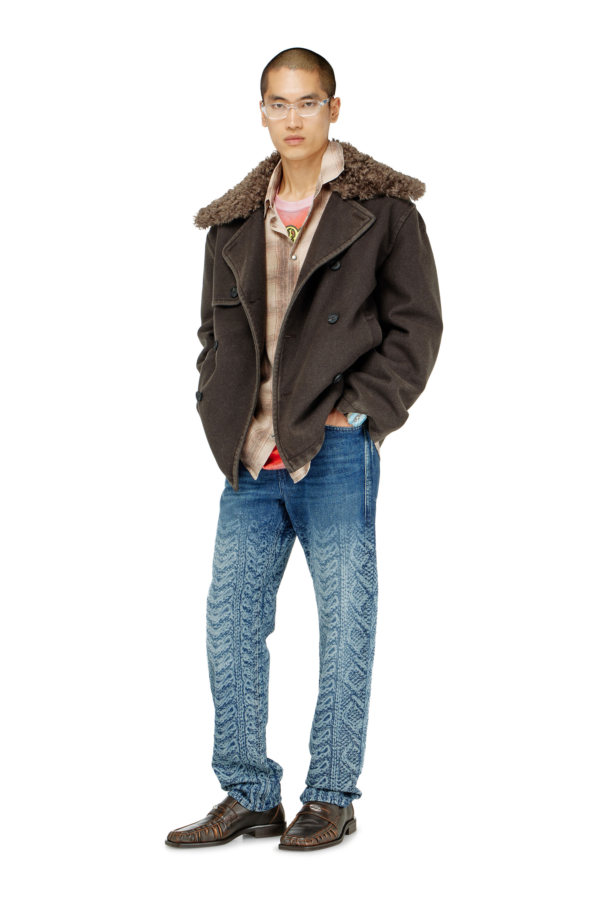 Diesel - Regular Jeans 2024 D-Macs 007EV Homme, Bleu Fonc&eacute; - Image 1