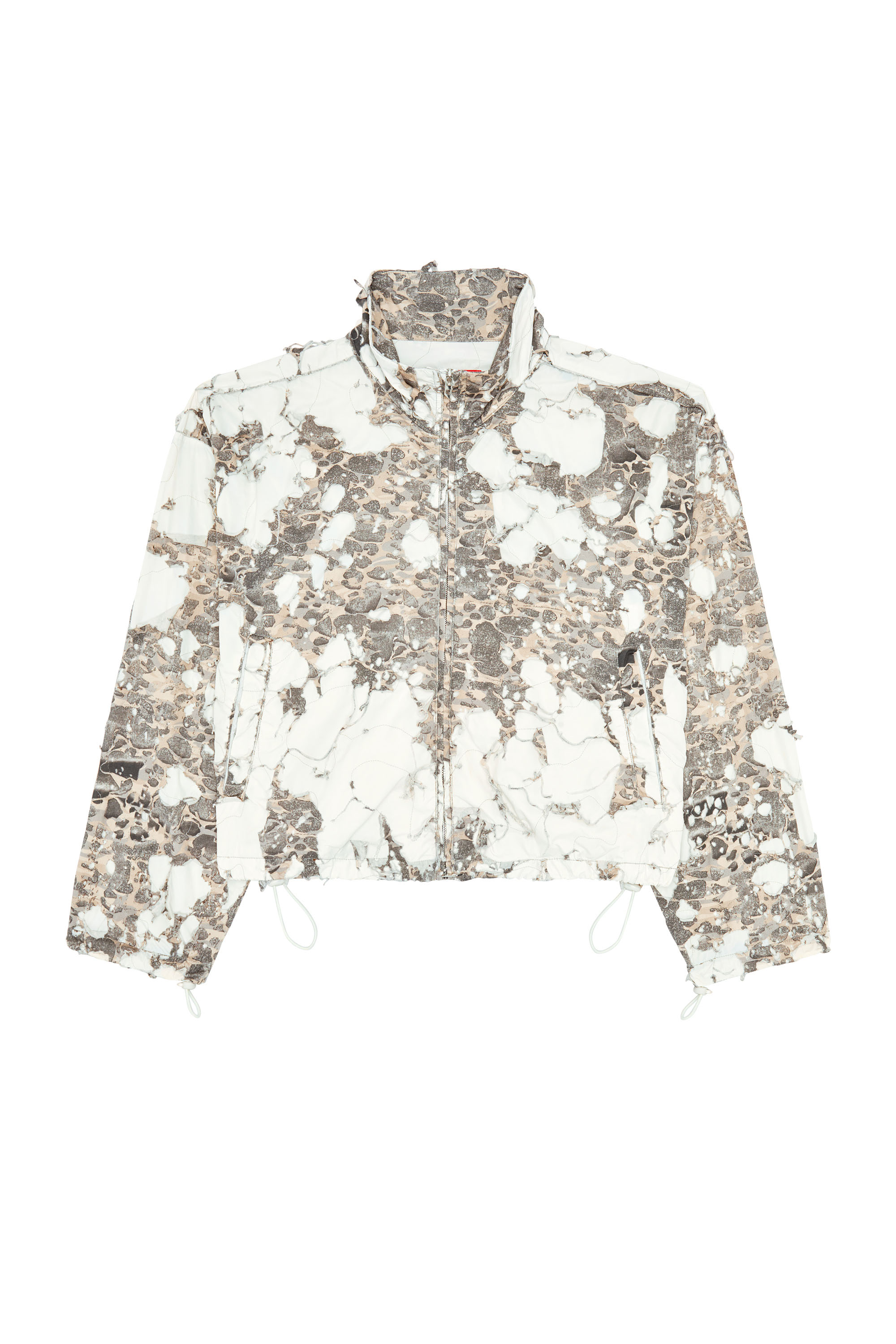 Diesel - G-BRUMA, Veste camouflage avec finition destroy Femme in Polychrome - 2