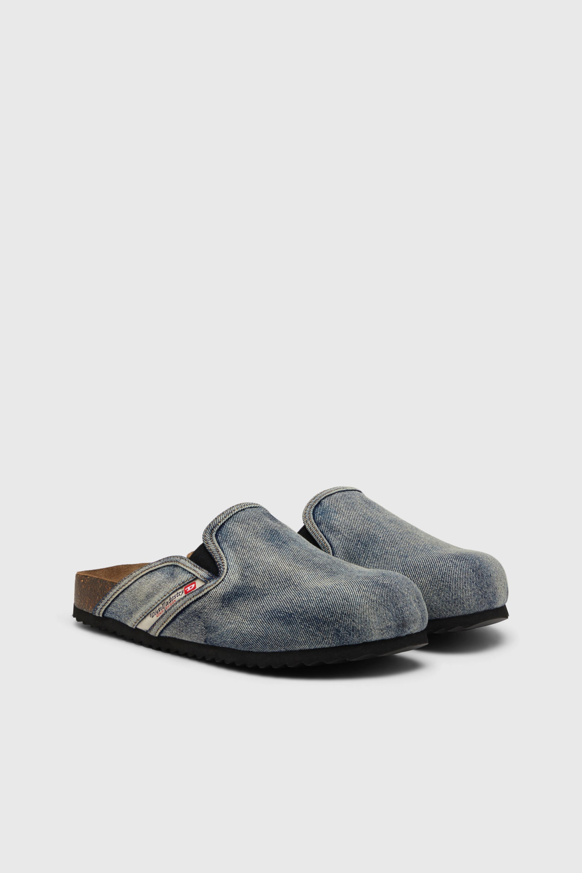 Diesel - D-WOODSTOCK SLIP-ON, D-Woodstock-Zapatos planos sin tal&oacute;n en cuero napa Hombre in Azul marino - 2
